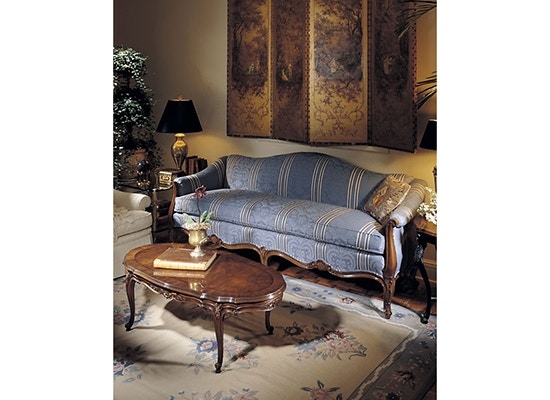 Karges Furniture Louis XV Sofa with Camel Back K4883