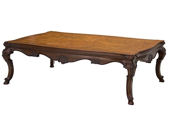 Karges Furniture Venetian Cocktail Table with Carved Apron 66 K466