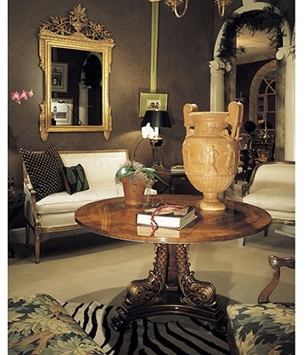 Karges Furniture Three Dolphin Regency Game Table K382