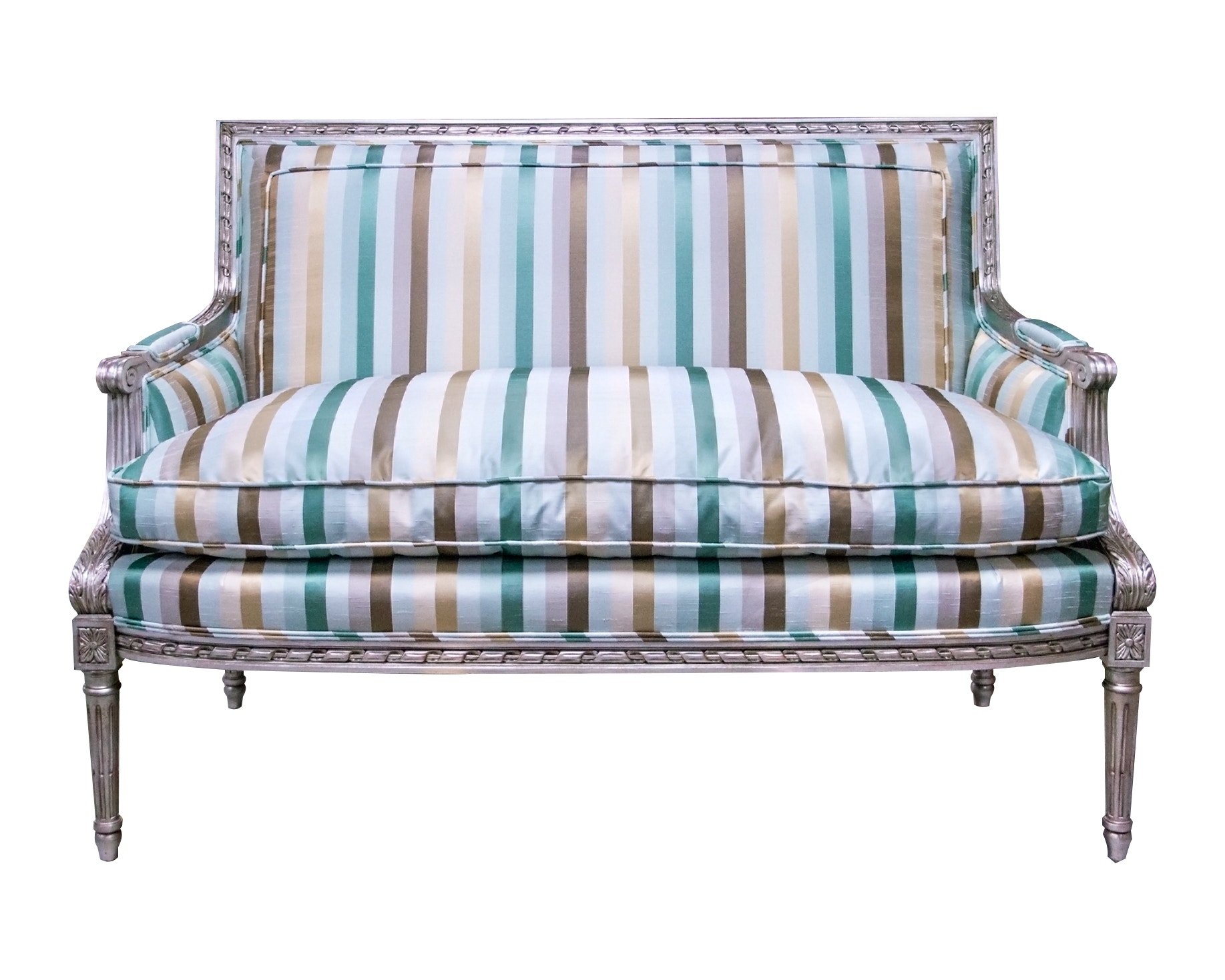 Karges Furniture Louis XVI Loveseat with Boxed Back K4919