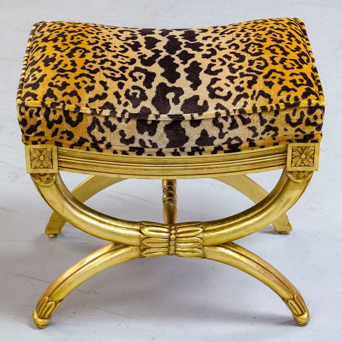 Karges Furniture Louis XVI Bench with Curved Rail K4974