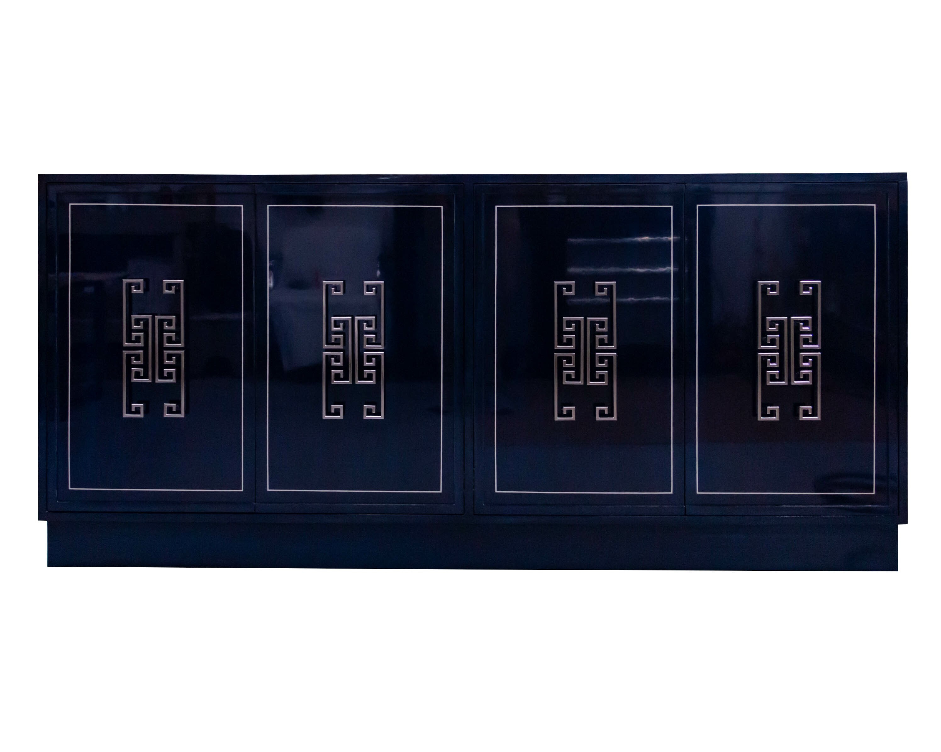 Kindel Furniture Facets 72 Credenza, Four Door 68-2-DR4-DR4-BL2B