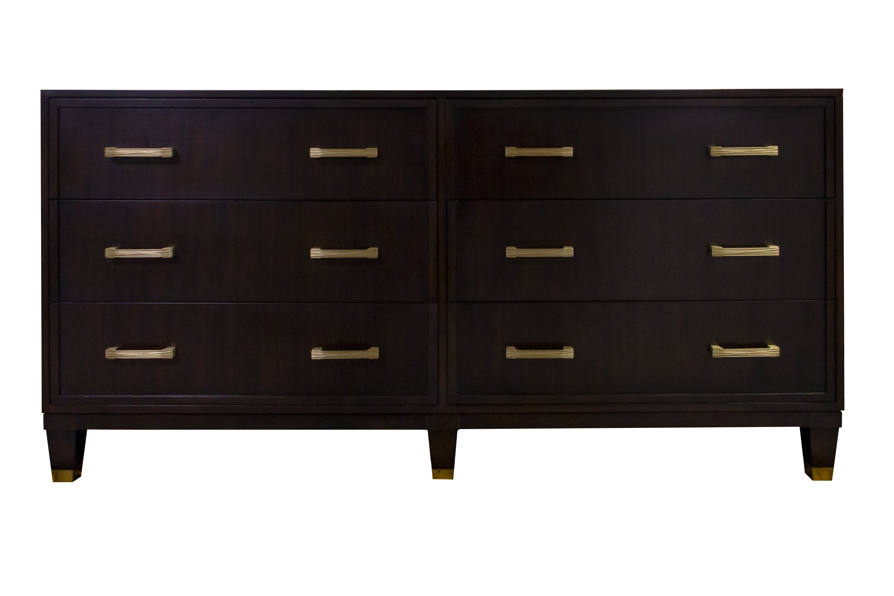 Kindel Furniture Facets 72 Credenza, Six Drawer 68-2-DW14-DW14-BF2