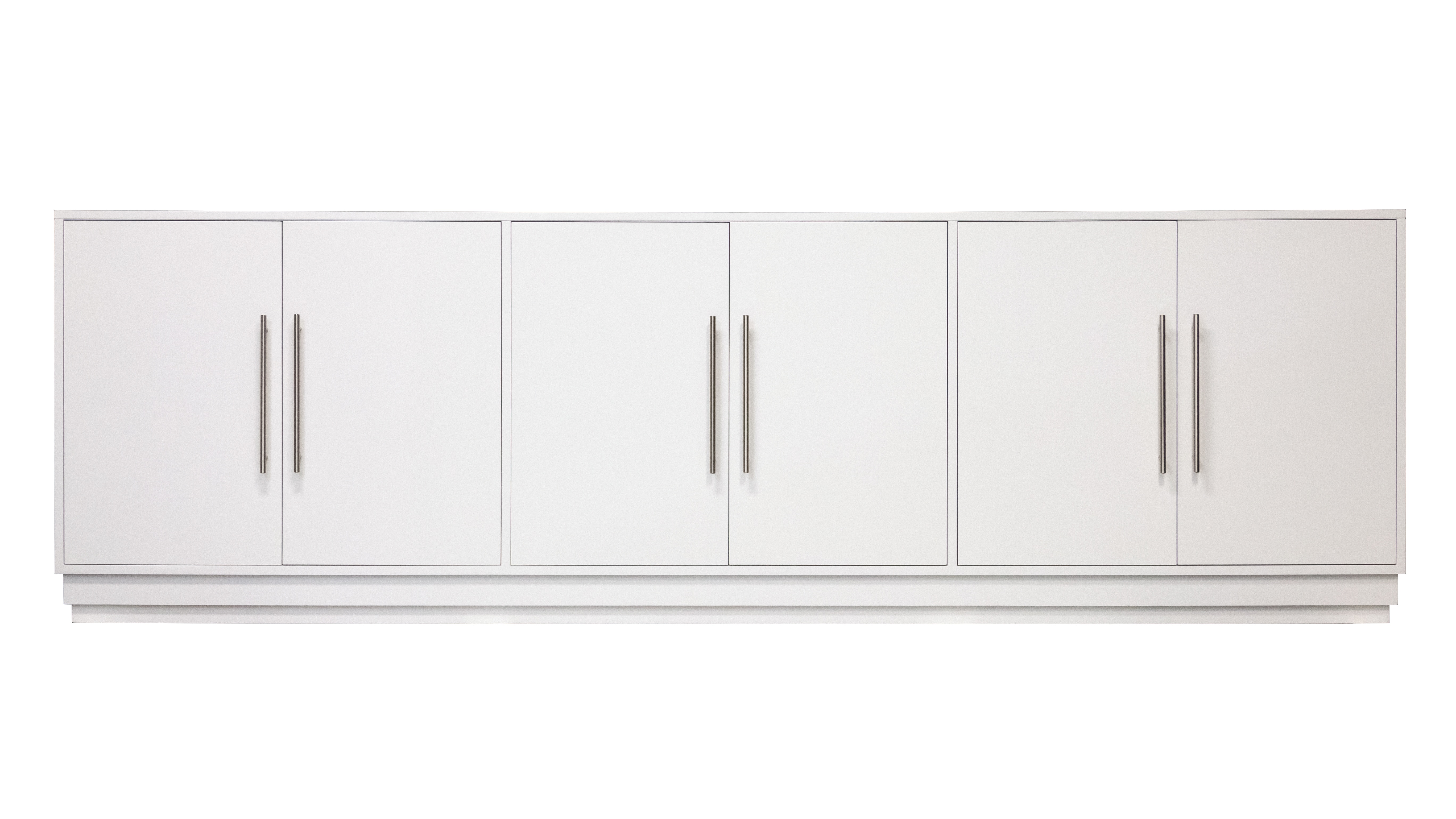Kindel Furniture Facets 107 Credenza, Six Door 68-3-DR1-DR1-DR1-BL3
