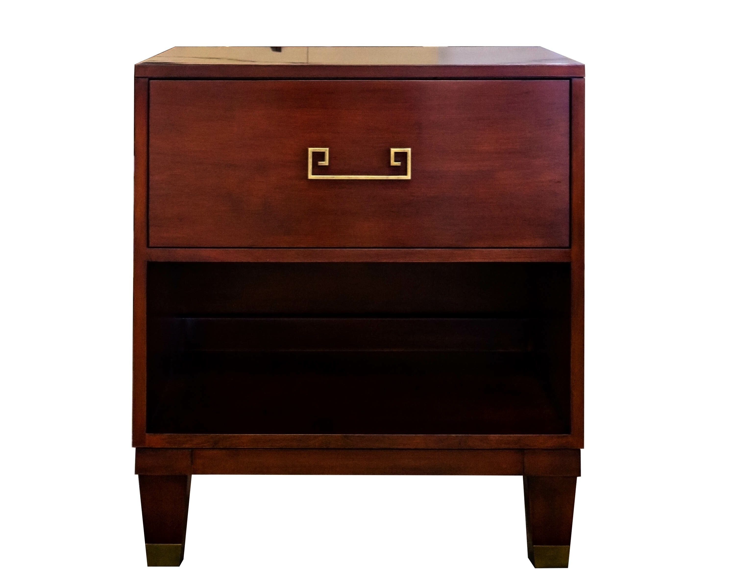 Kindel Furniture Facets 24 Low Chest/ Nightstand, Two Drawer 68-4-DW41-OPEN-BF4