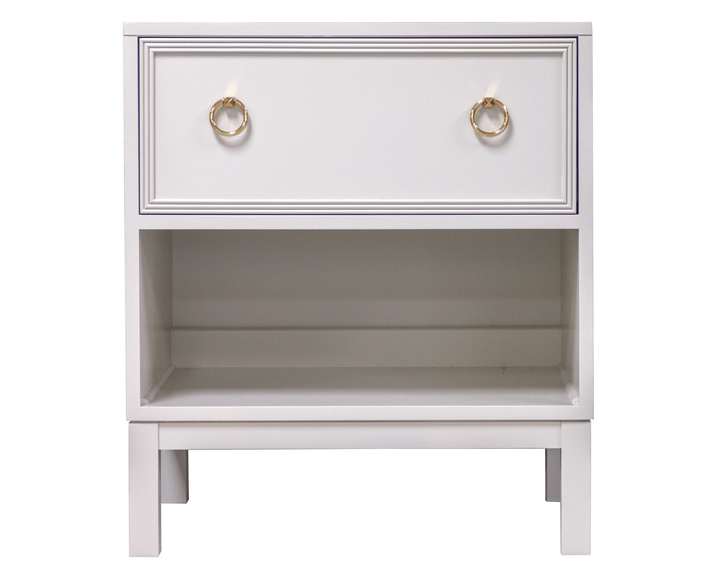 Kindel Furniture Facets 24 Low Chest/ Nightstand, One Drawer 68-4-DW48-OPEN-BP4