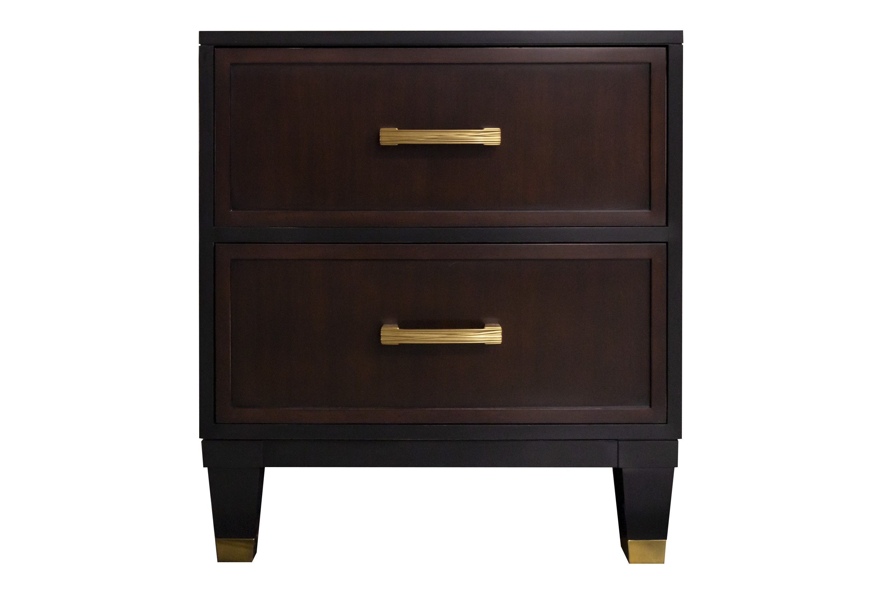 Kindel Furniture Facets 24 Low Chest/ Nightstand, Two Drawer 68-4-DW54-DW54-BF4
