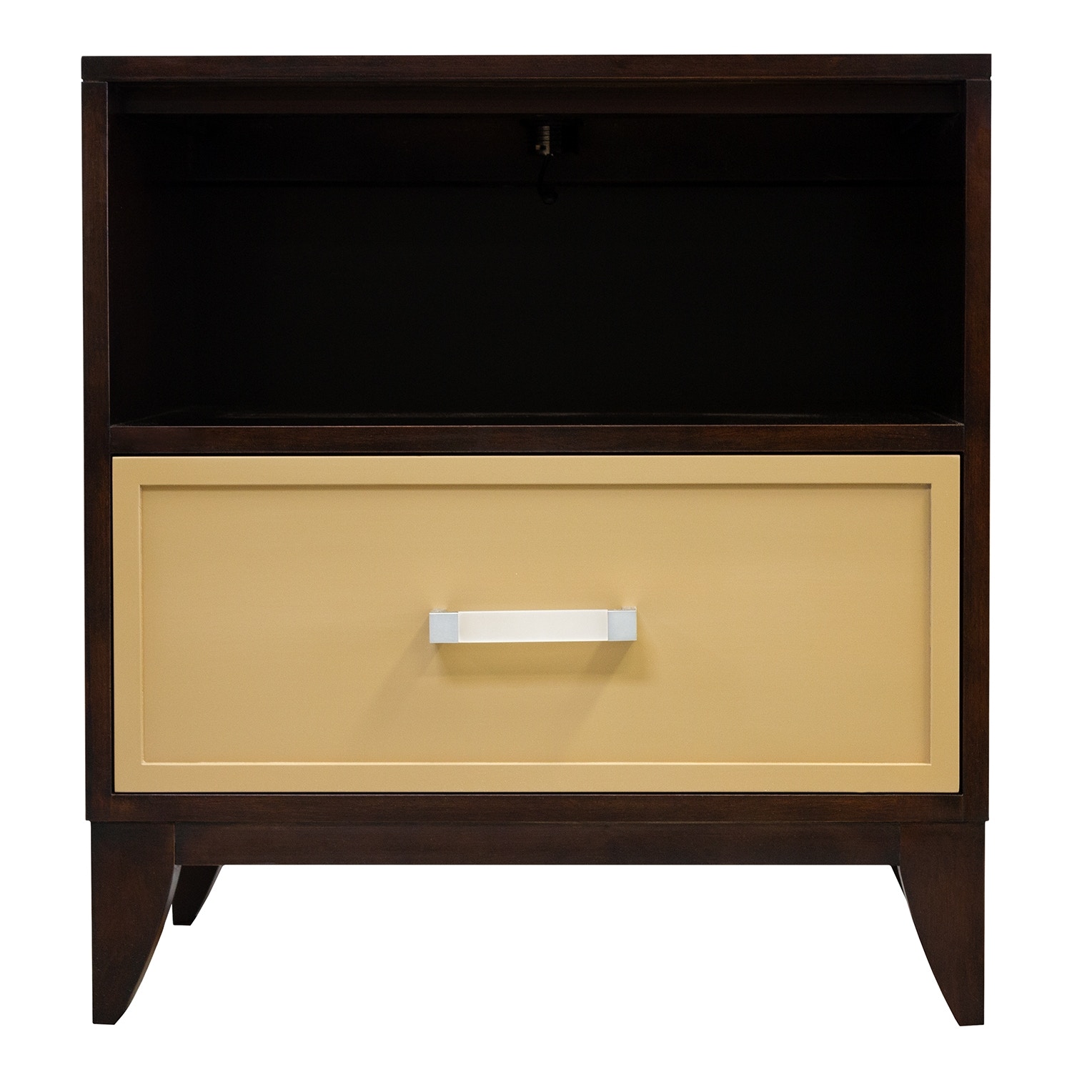 Kindel Furniture Facets 24 Low Chest/ Nightstand, One Drawer 68-4-OPEN-DW44-BS4