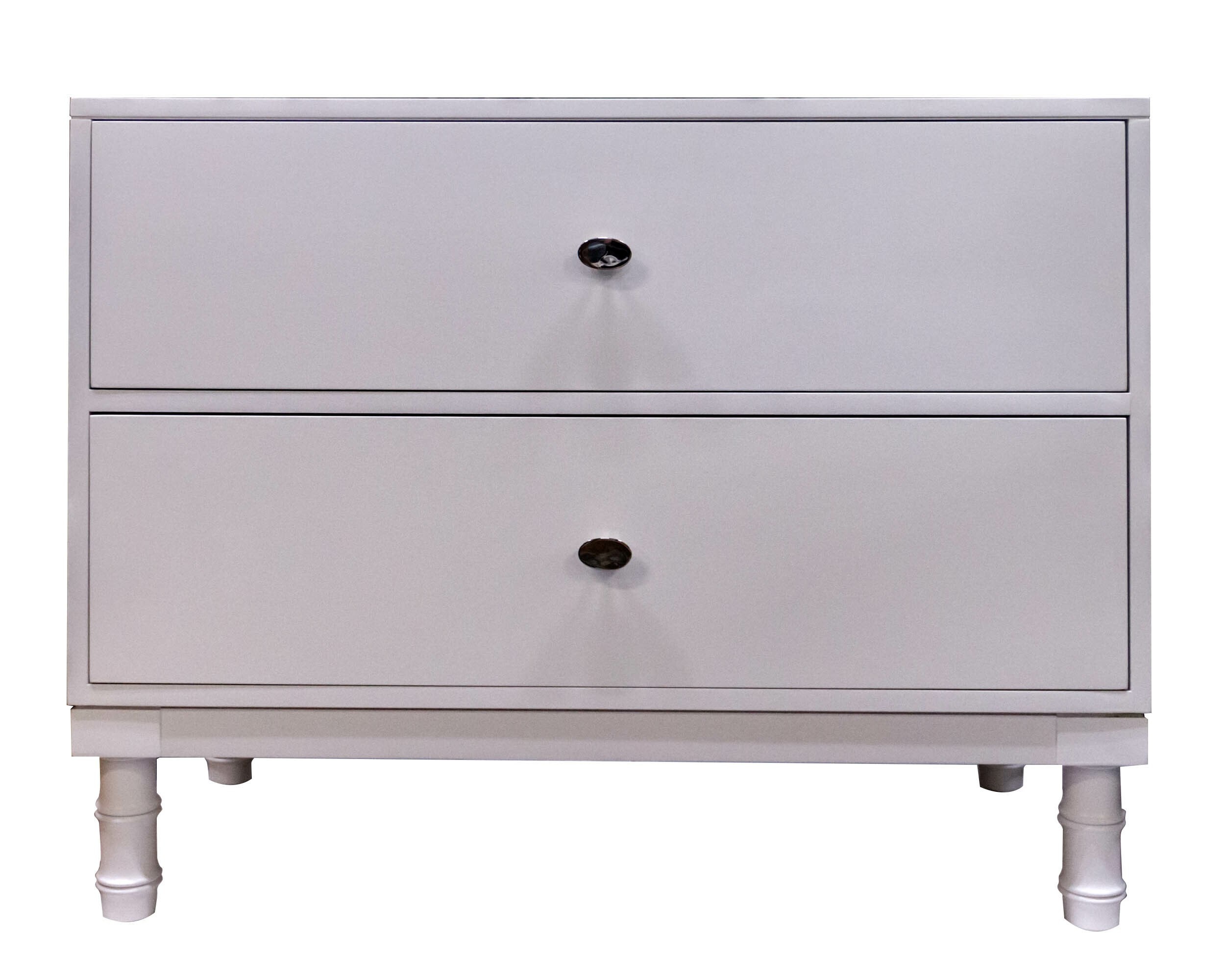 Kindel Furniture Facets 36 Low Chest/ Nightstand, Two Drawer 68-5-DW1-DW1-BX1A