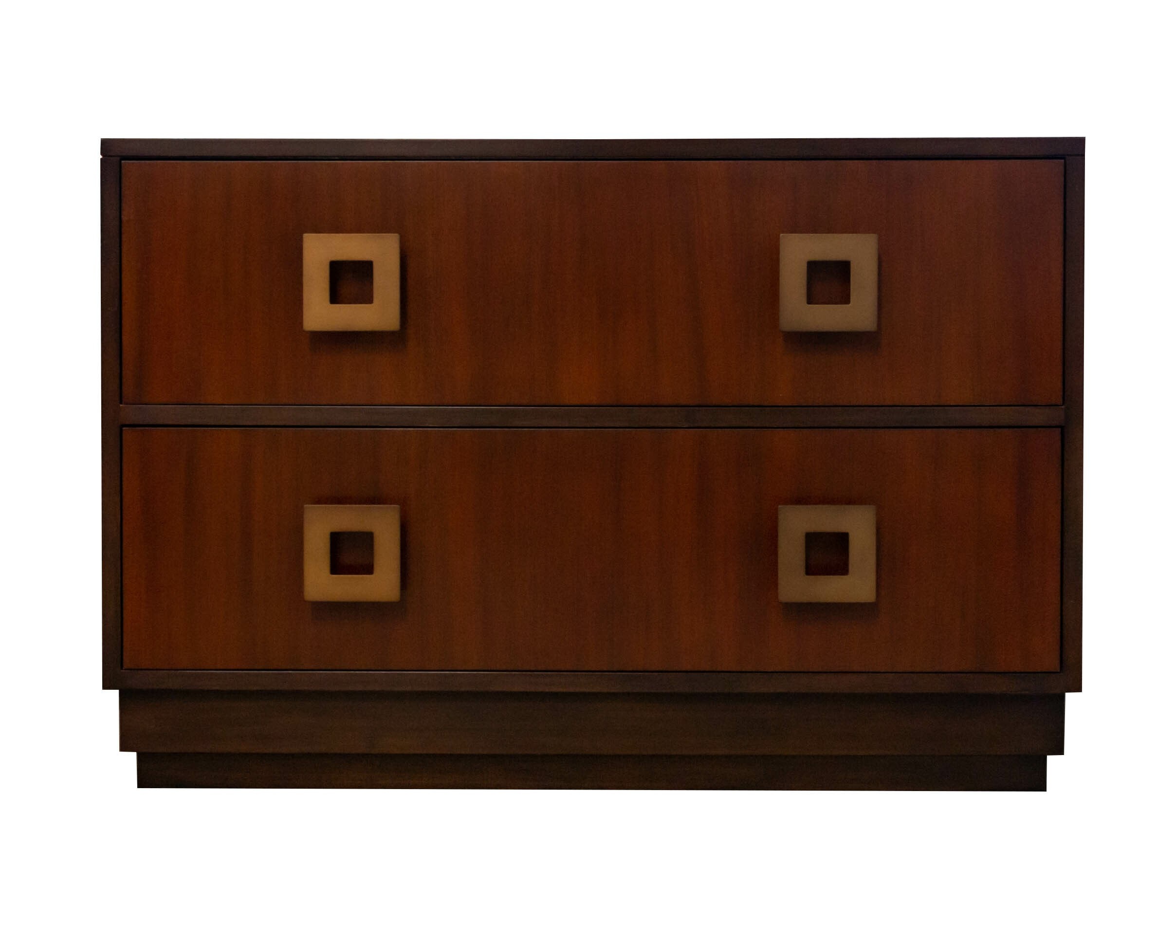 Kindel Furniture Facets 36 Low Chest/ Nightstand, Two Drawers 68-5-DW2-DW2-BL2
