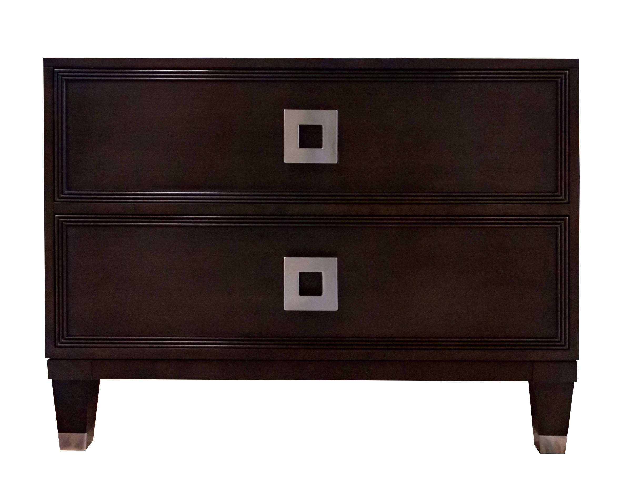 Kindel Furniture Facets 36 Low Chest/ Nightstand, Two Drawer 68-5-DW21-DW21-BF1