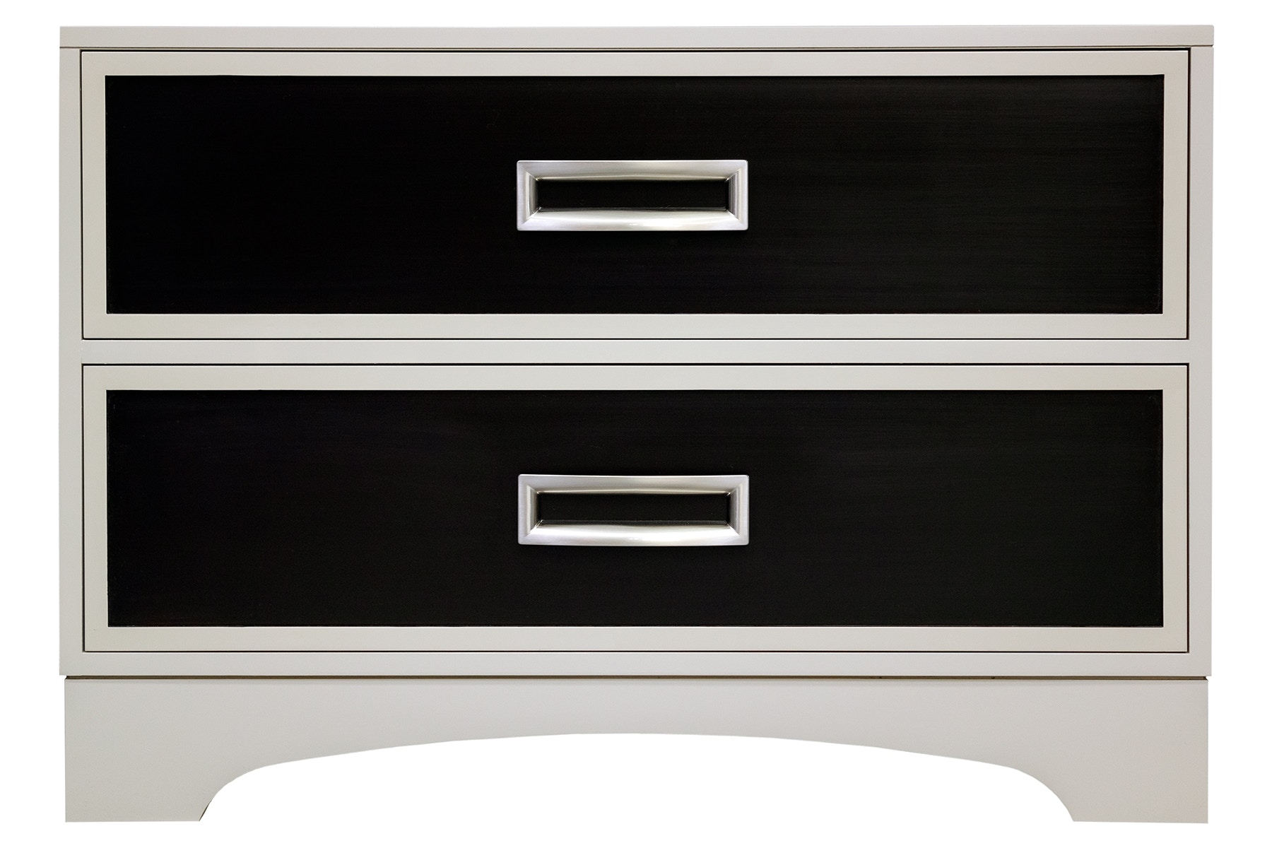 Kindel Furniture Facets 36 Low Chest/Nightstand, Two-Drawer 68-5-DW22-DW22-BC1