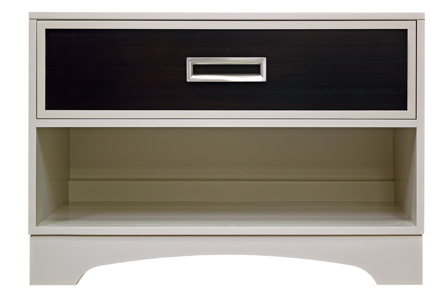 Kindel Furniture Facets 36 Low Chest/Nightstand, One-Drawer 68-5-DW4-OPEN-BC1
