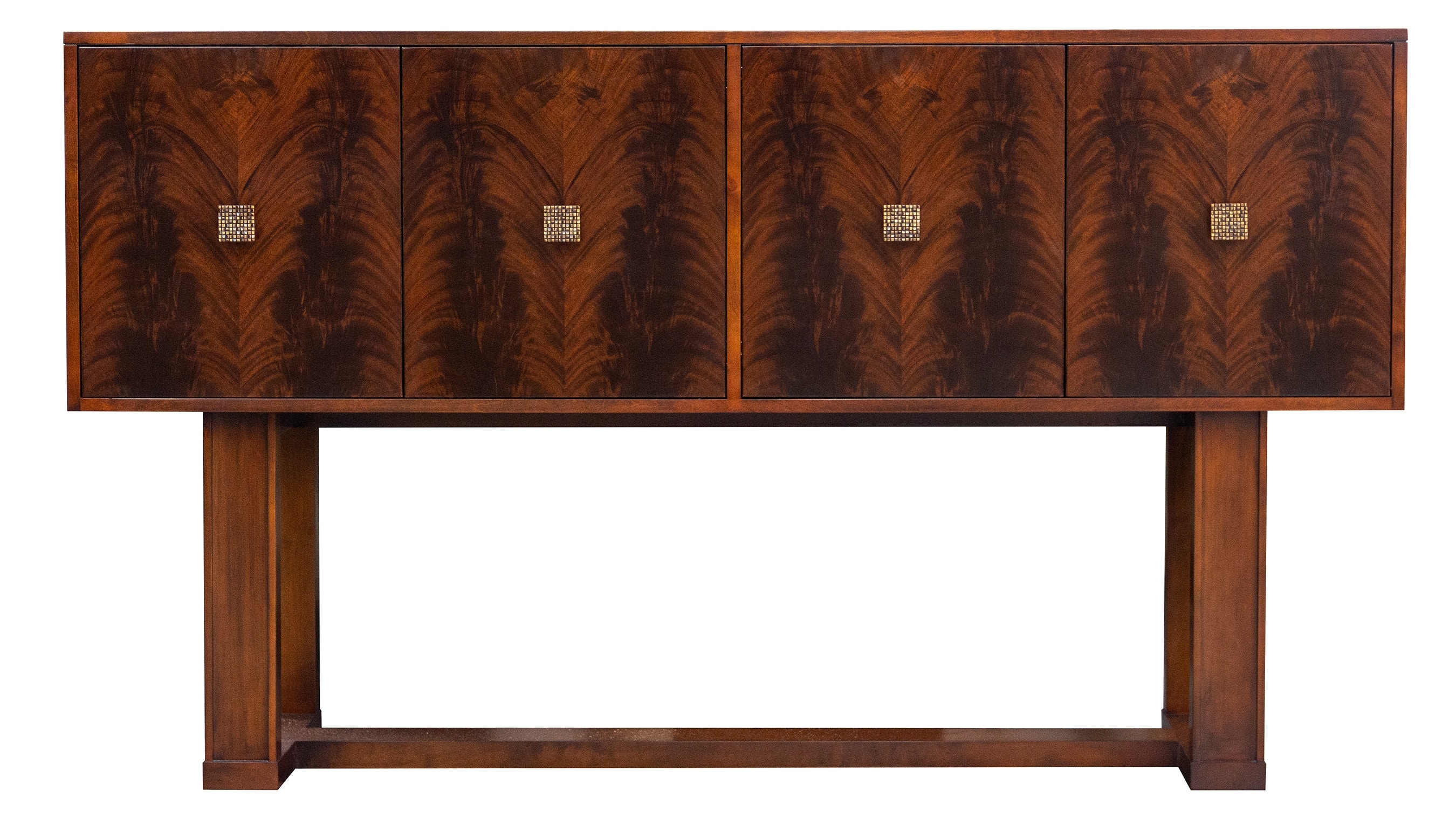 Kindel Furniture Facets 72 Sideboard, Four Door 68-7-DR95-DR95-BI2