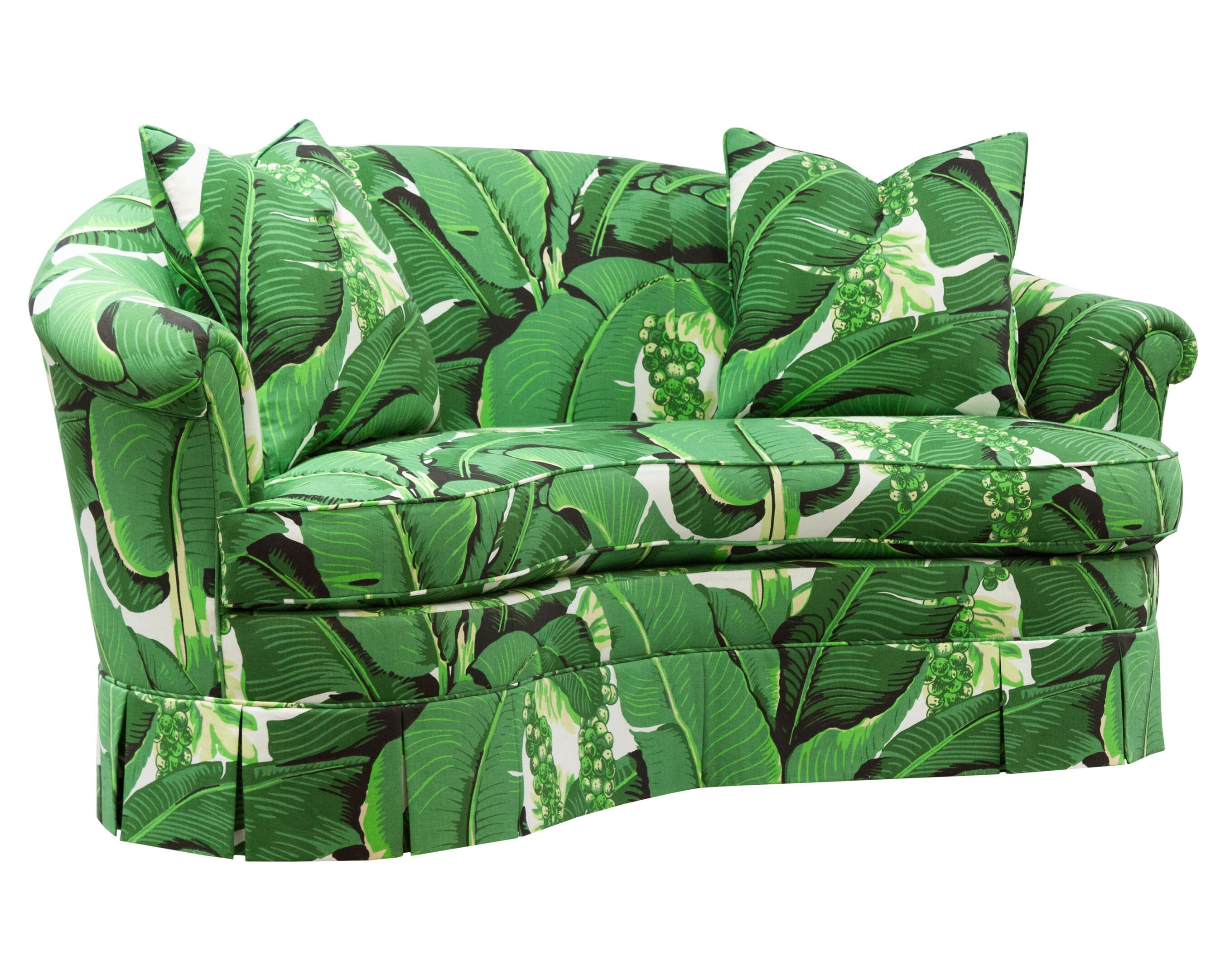 Kindel Furniture Dorotheum Loveseat with Flounce 8872