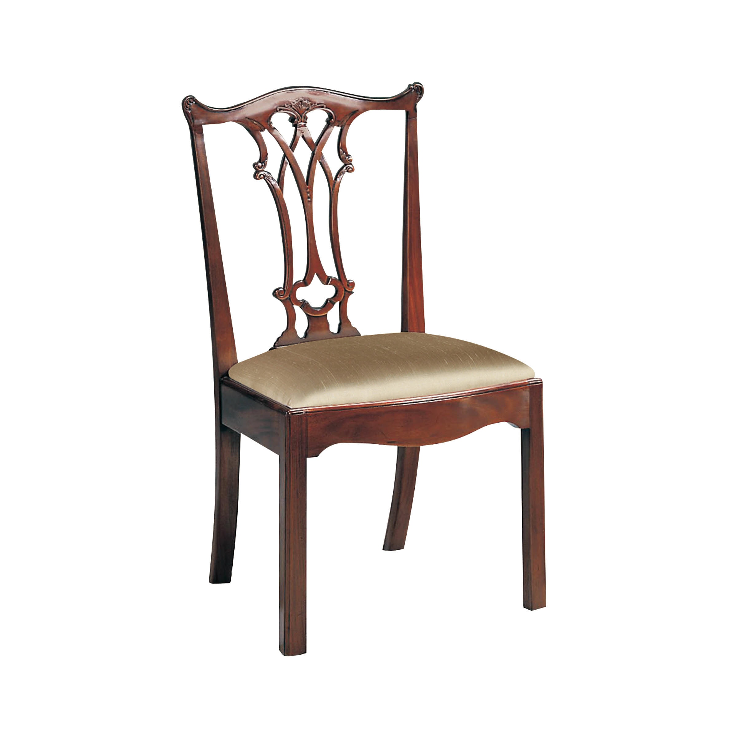 Maitland-Smith Connecticut Polished Mahogany Side Chair 8123-40