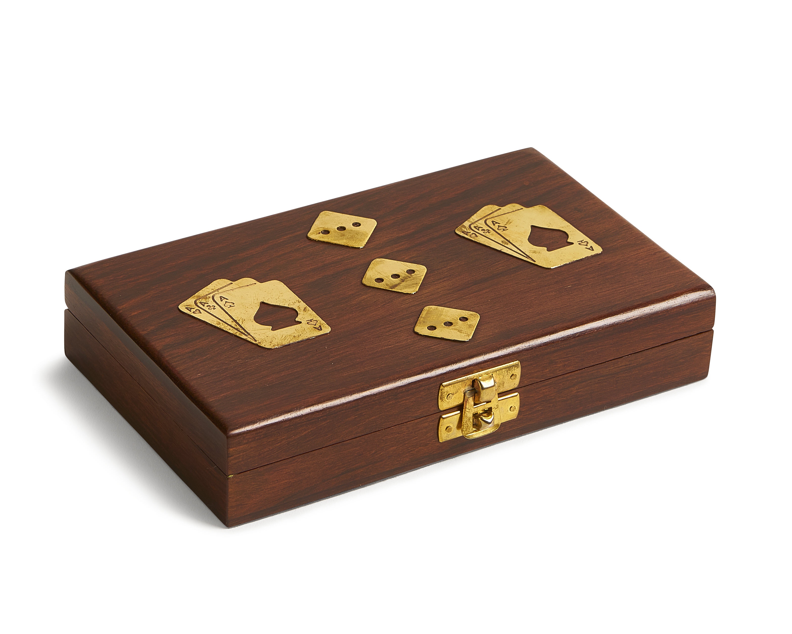 Maitland-Smith Card Box With Dice 8384-11