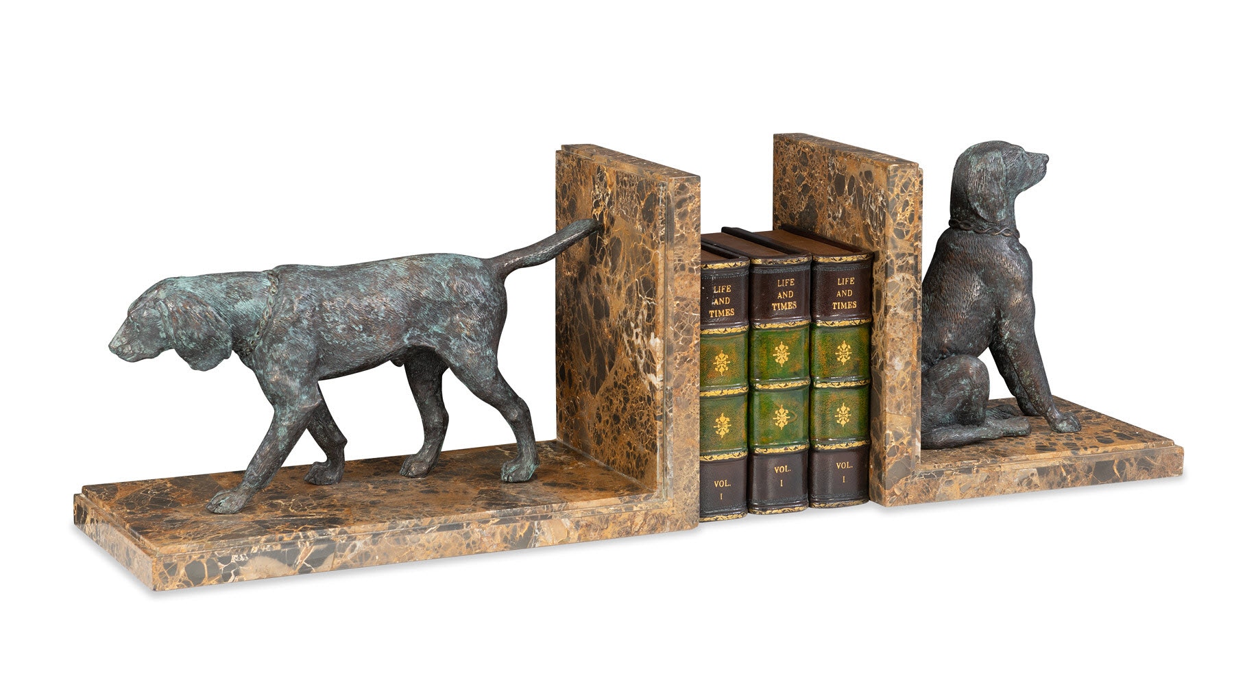 Maitland-Smith Hunting Dog Bookends 8423-12