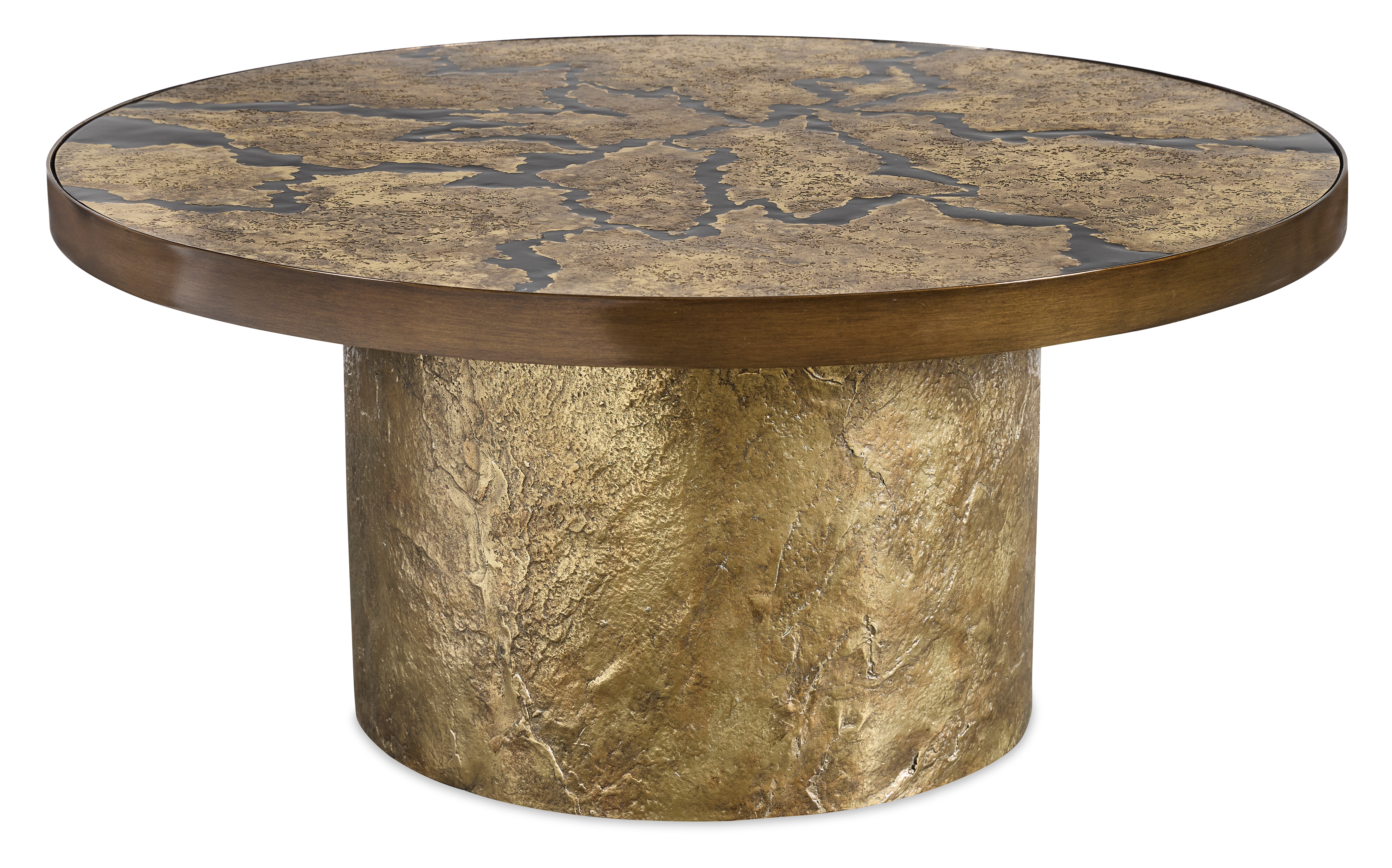 Maitland-Smith Flow Round Base Cocktail Table 8430-33