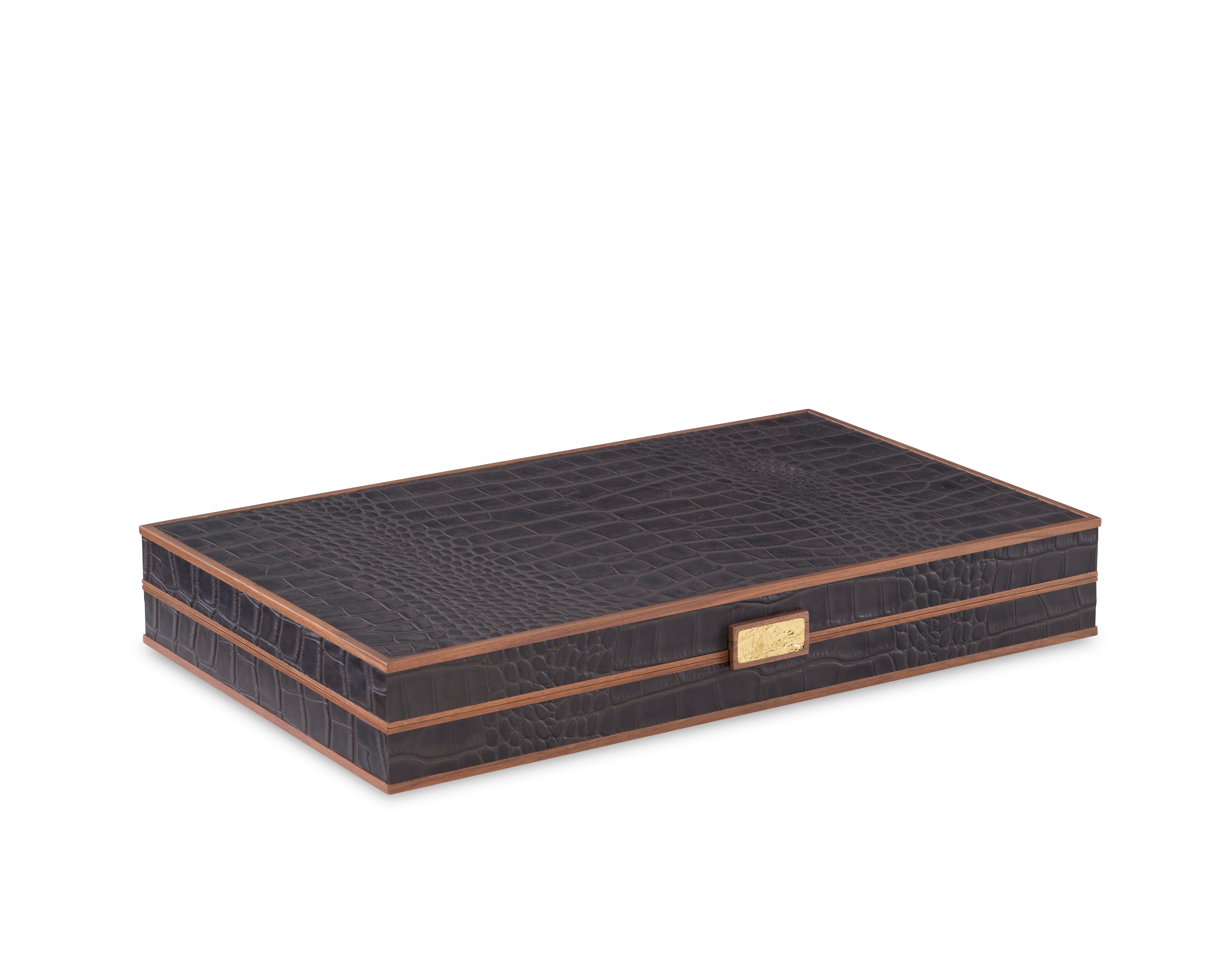 Maitland-Smith Brown Leather Game Board 8445-11-B