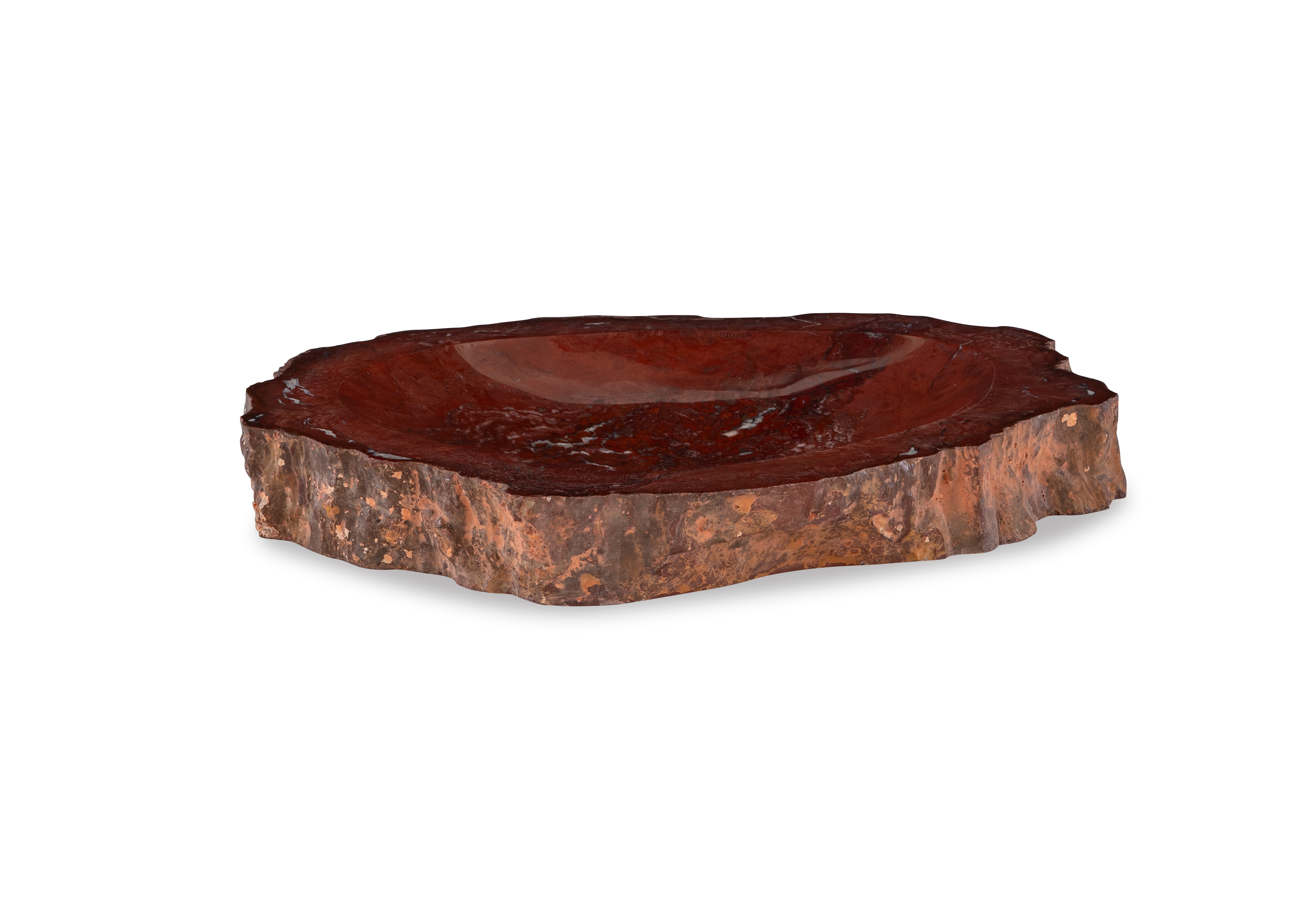 Maitland-Smith Large Red Petrified Bowl 8478-21-L