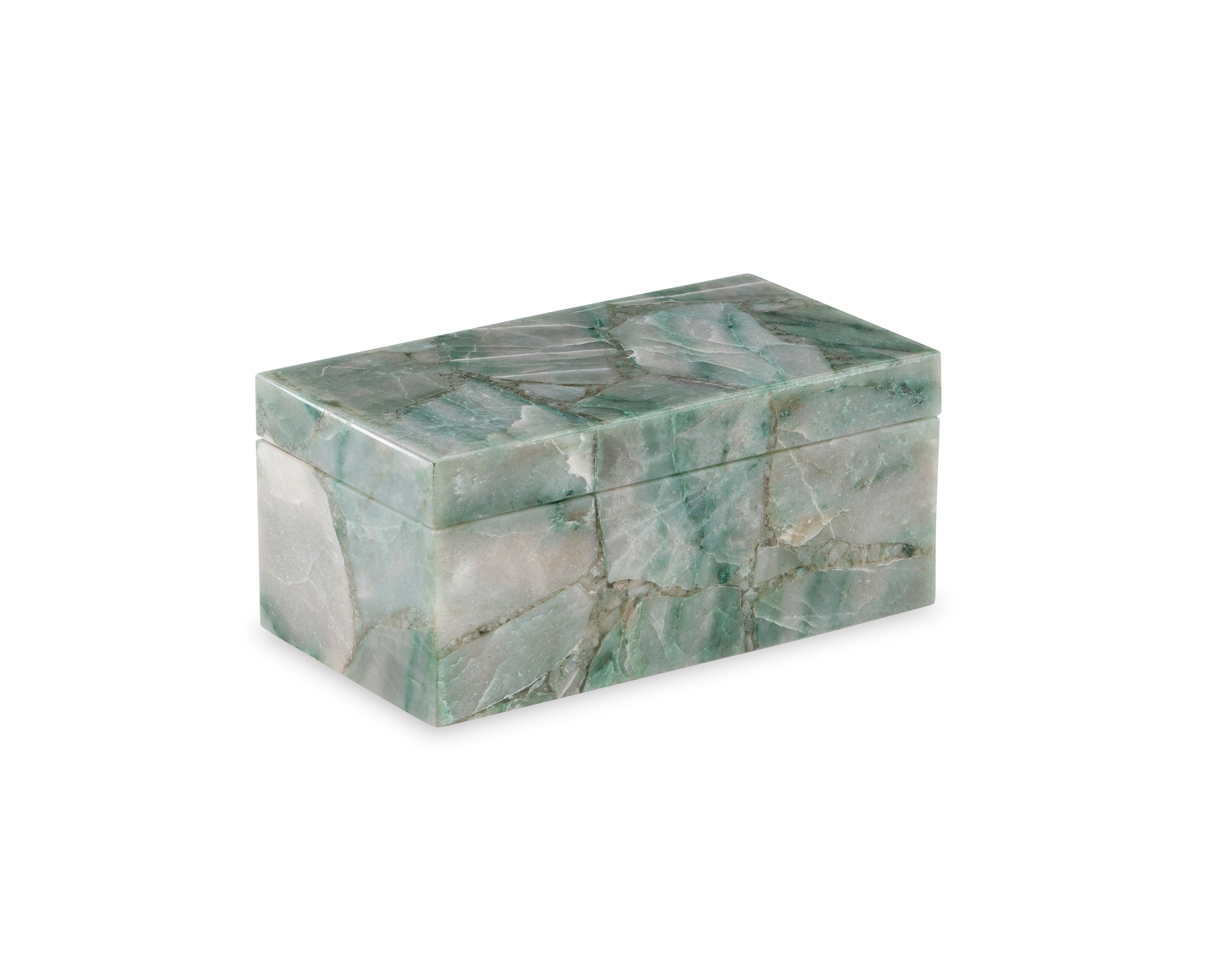 Maitland-Smith Small Green Aventurine Box 8482-11-G