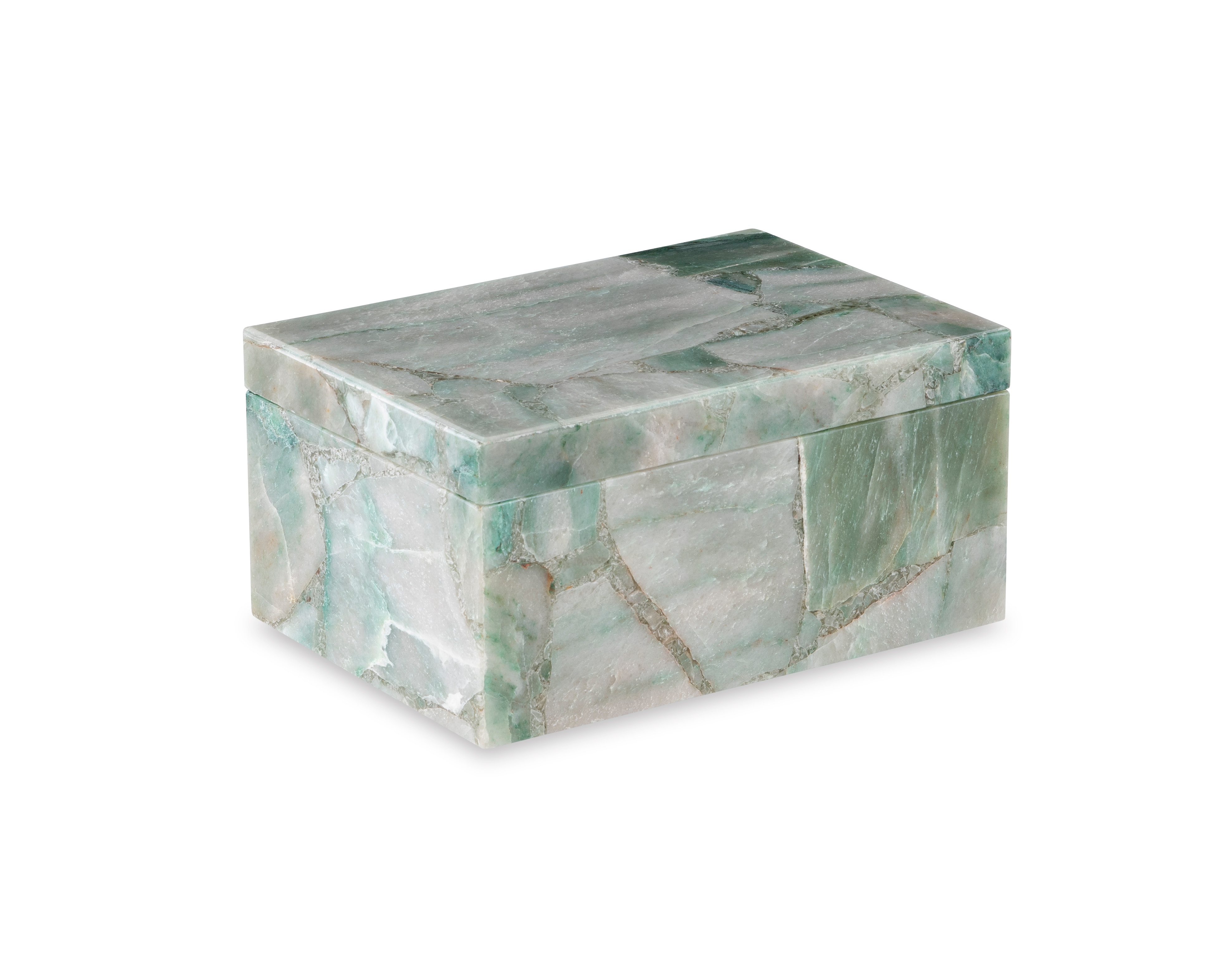 Maitland-Smith Large Green Aventurine Box 8490-11-G