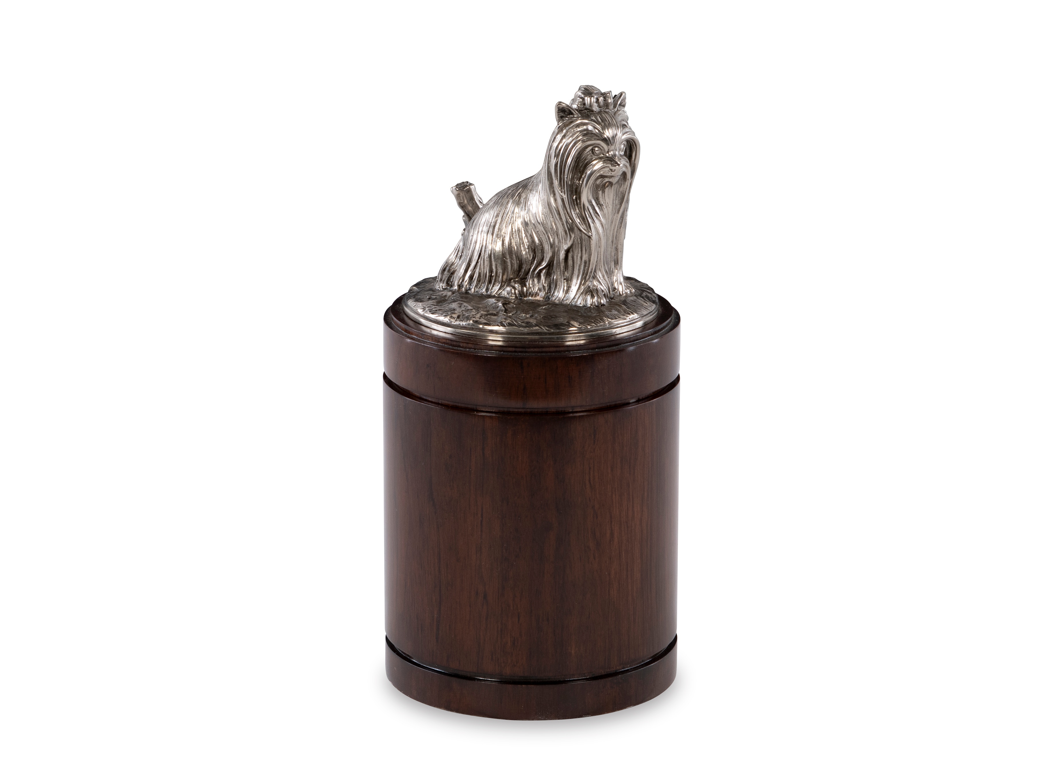 Maitland-Smith Nickel Yorkie Canister 8491-11
