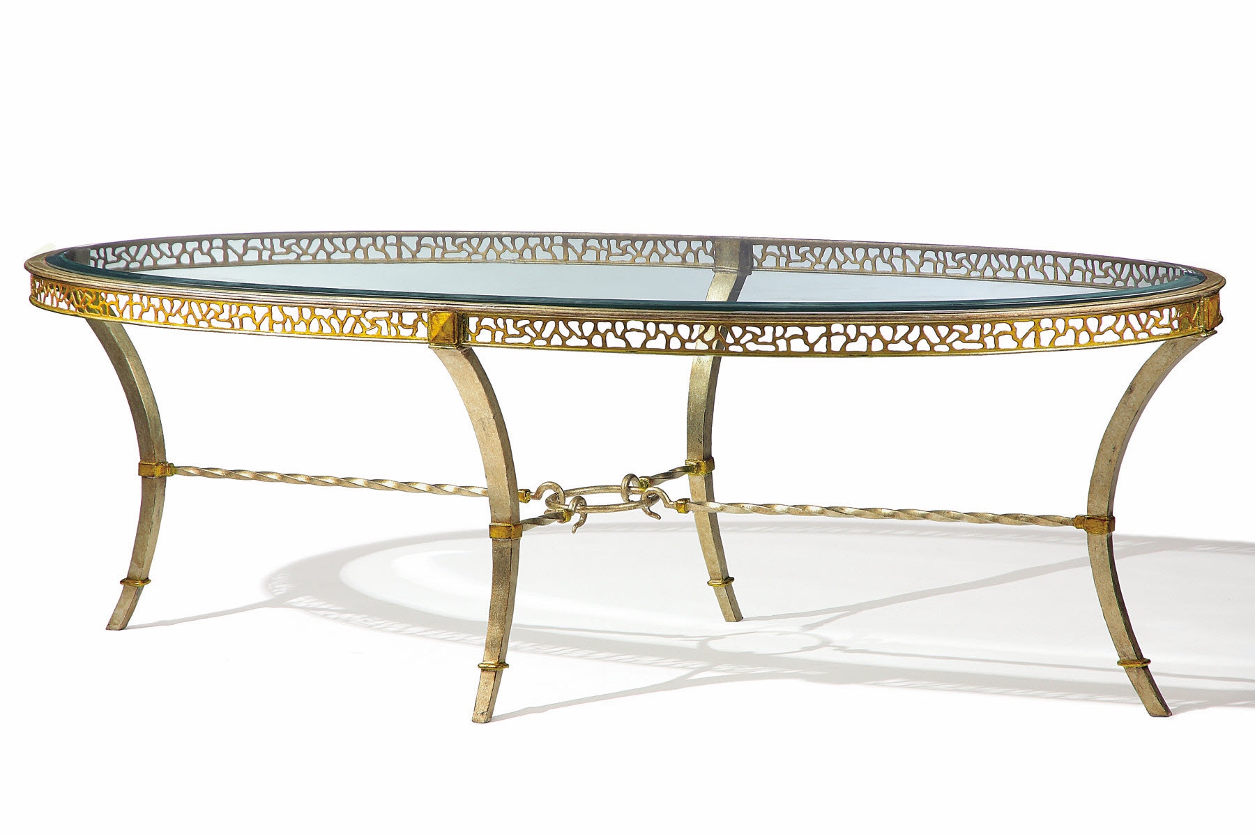 Maitland-Smith Bolero Oval Cocktail Table 88-0103