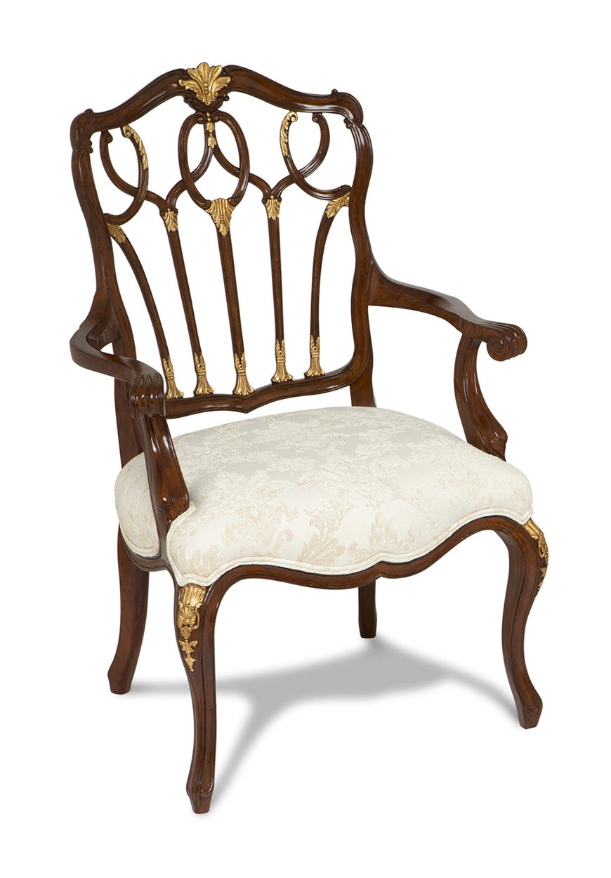 Maitland-Smith Gothic Arm Chair 89-0206