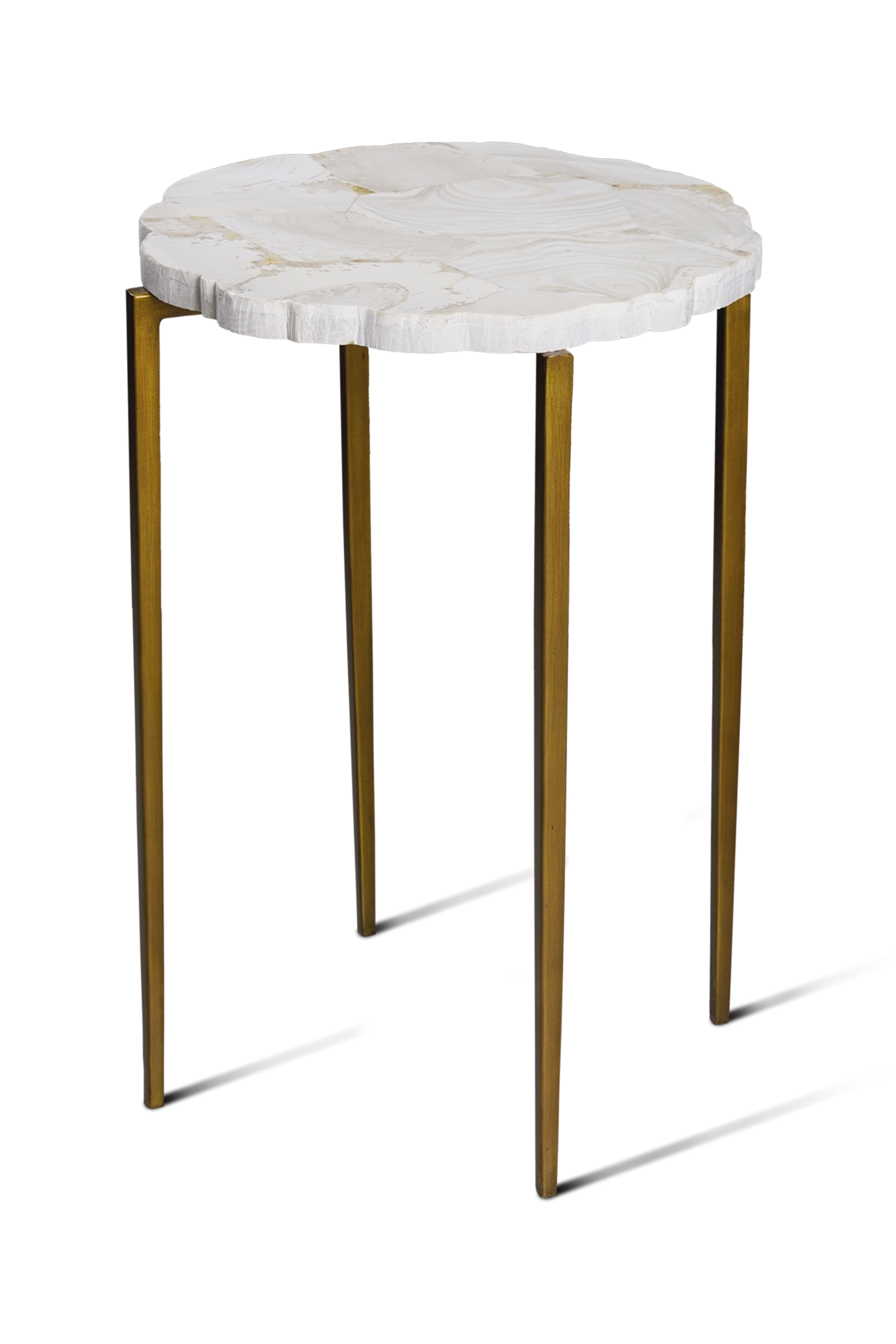 Maitland-Smith Fossil Top Accent Table 89-0410