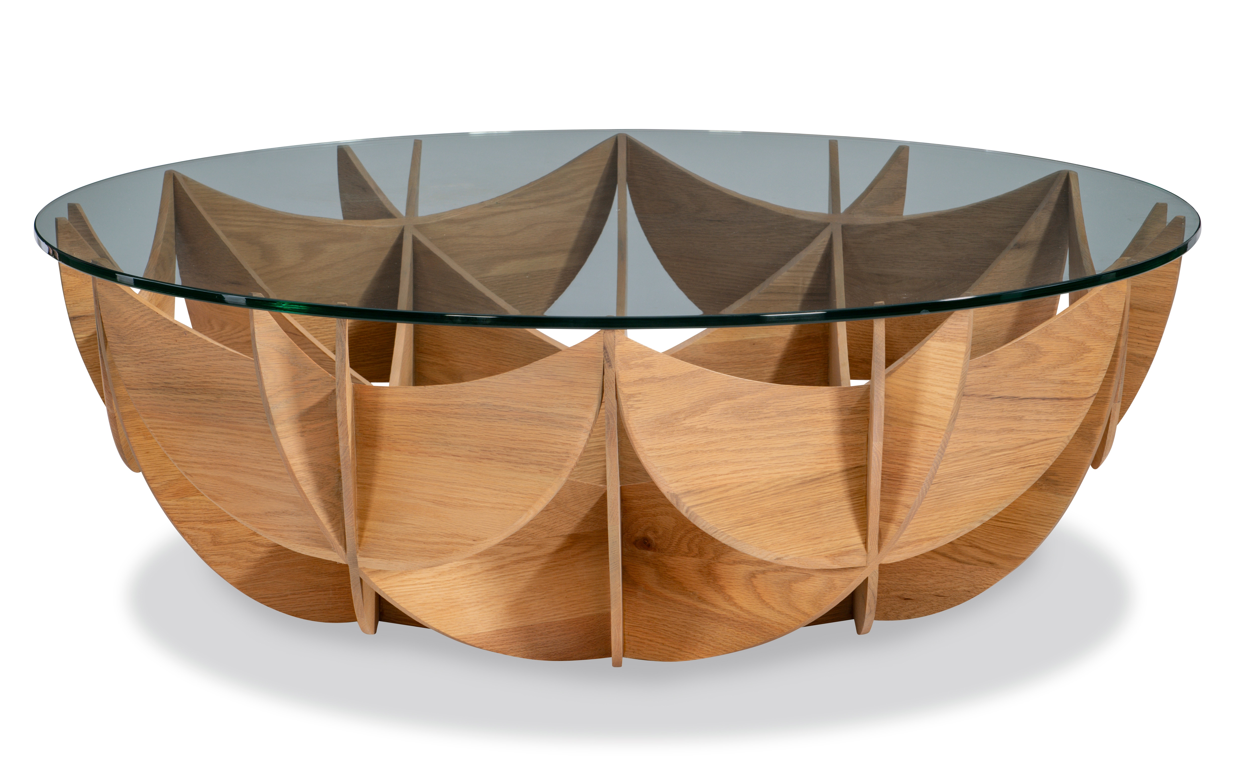 Maitland-Smith Oak Honeycomb Table 89-0609W