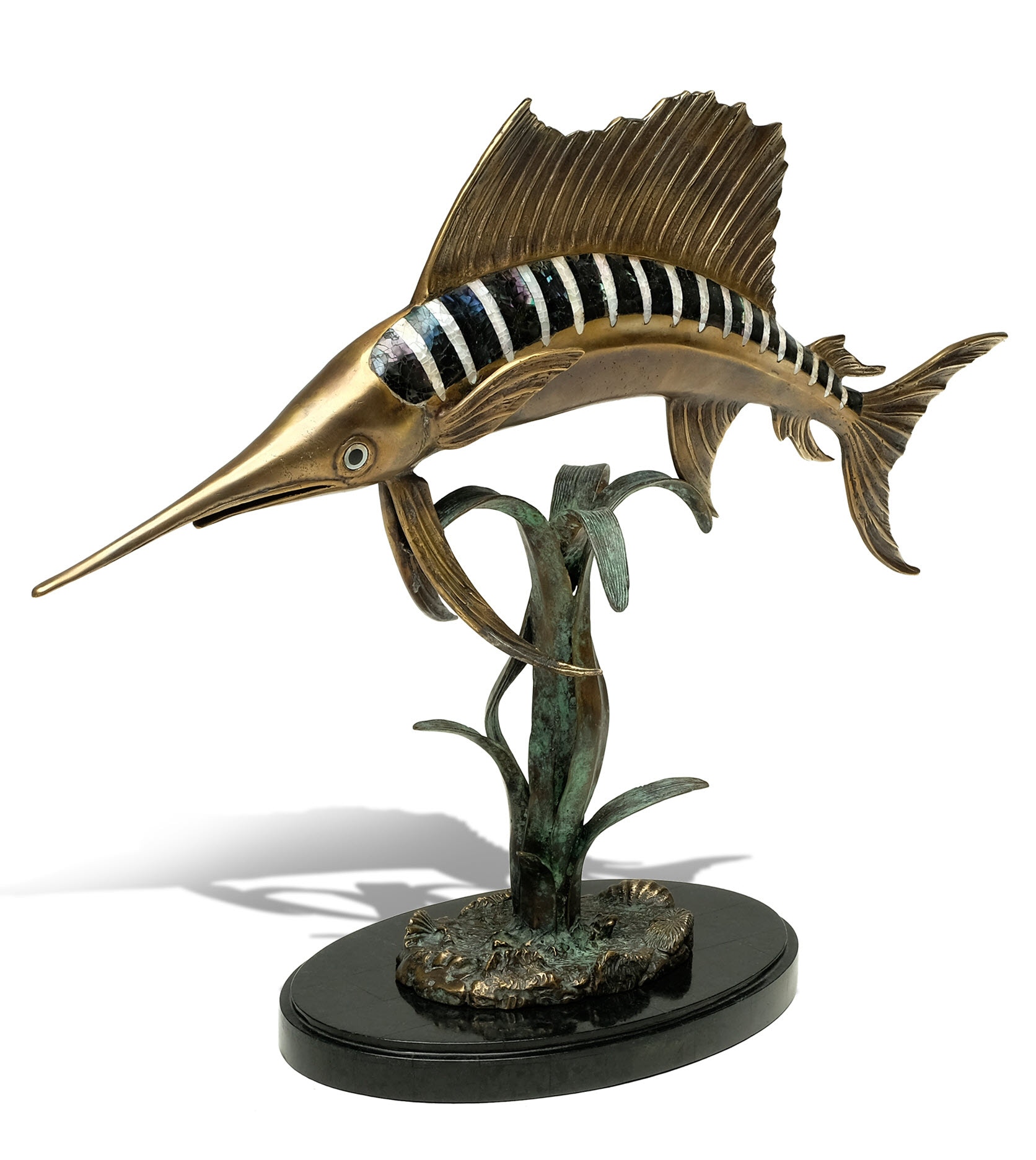 Maitland-Smith Mighty Sailfish Sculpture 89-1808
