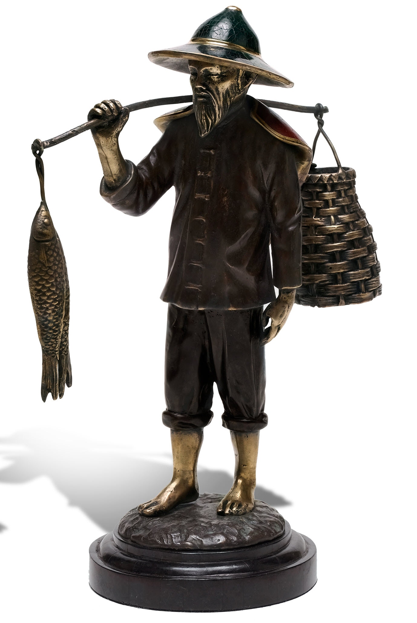 Maitland-Smith Chinese Fisherman Sculpture 89-1810