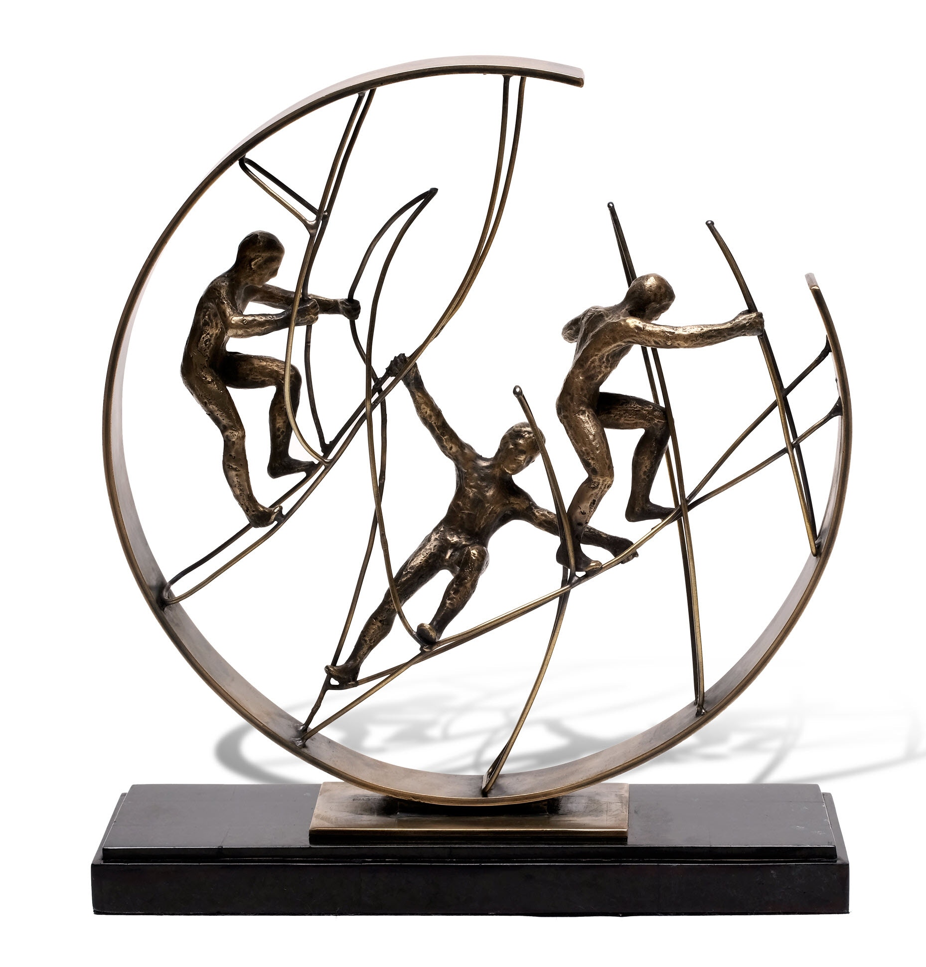 Maitland-Smith Dynamic Climbers Sculpture 89-1812