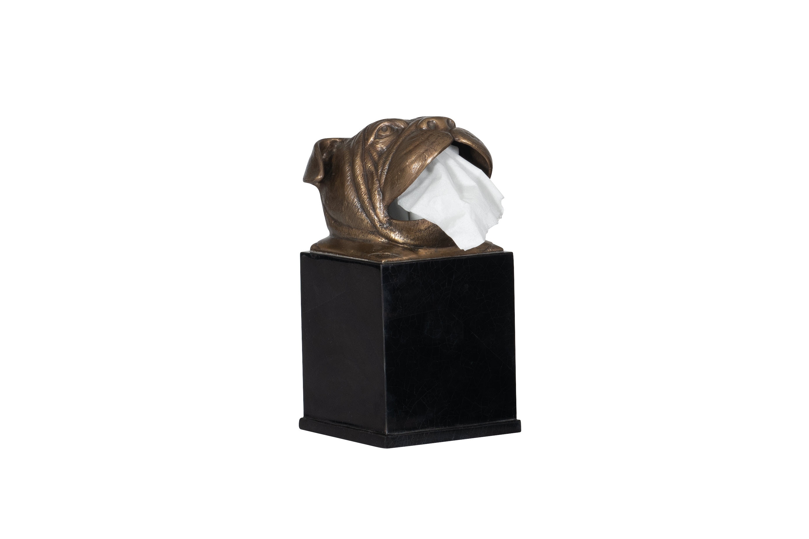 Maitland-Smith Bulldog Tissue Box 89-1822