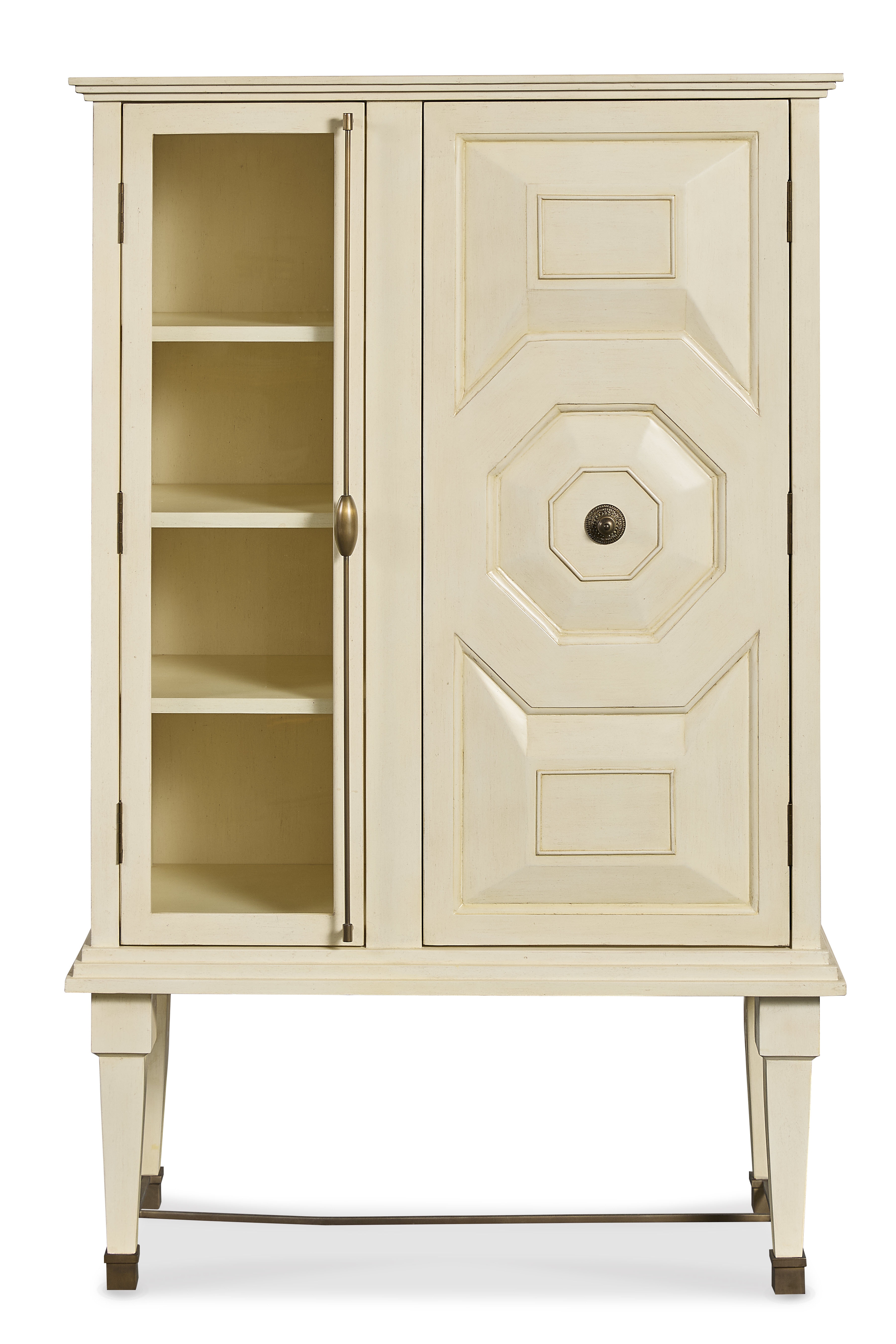 Maitland-Smith Art Bar Cabinet White CJ8375-51
