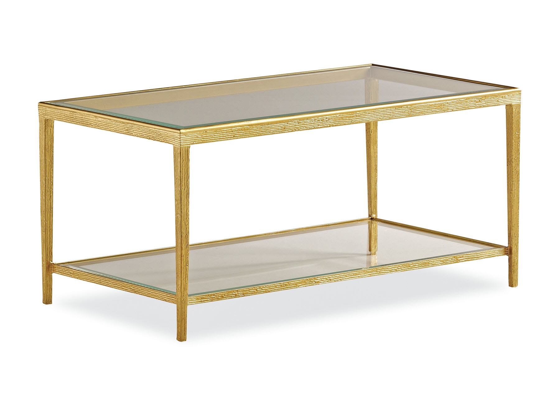 Maitland-Smith Jinx Brass Rectangle Cocktail Table HM1015C-2