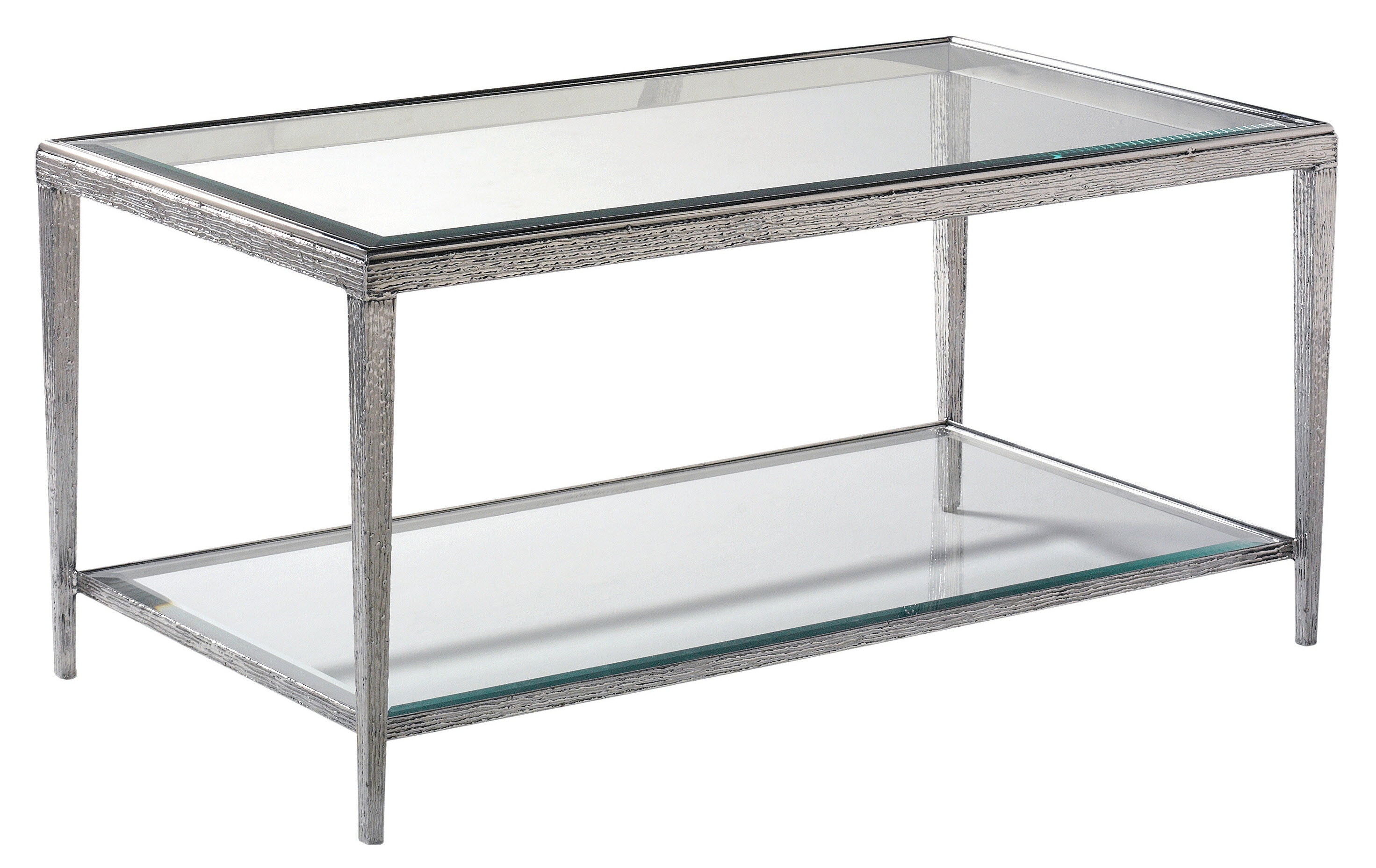 Maitland-Smith Jinx Nickel Rectangle Cocktail Table HM1015C