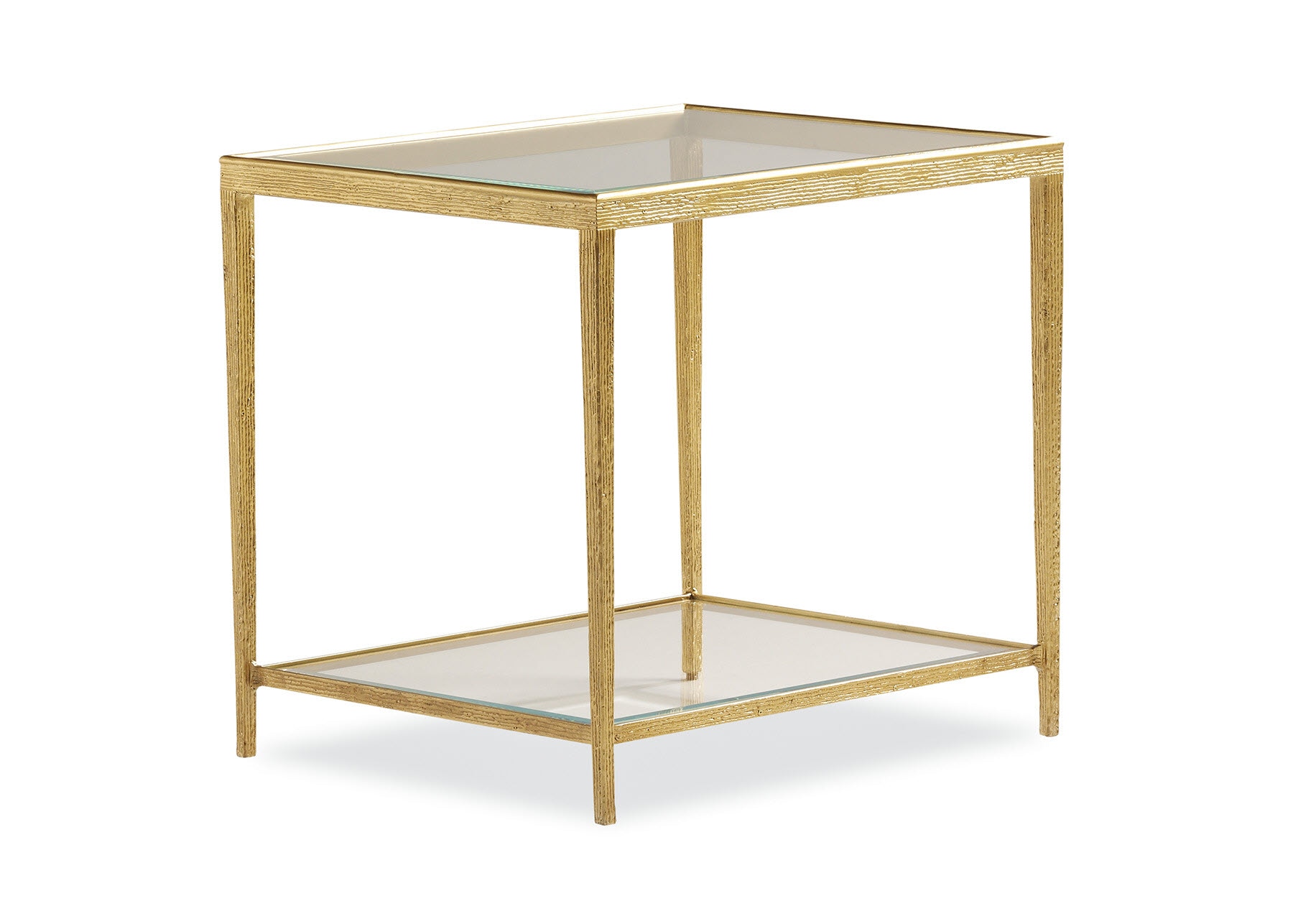 Maitland-Smith Jinx Brass Rectangle Side Table HM1019E-2