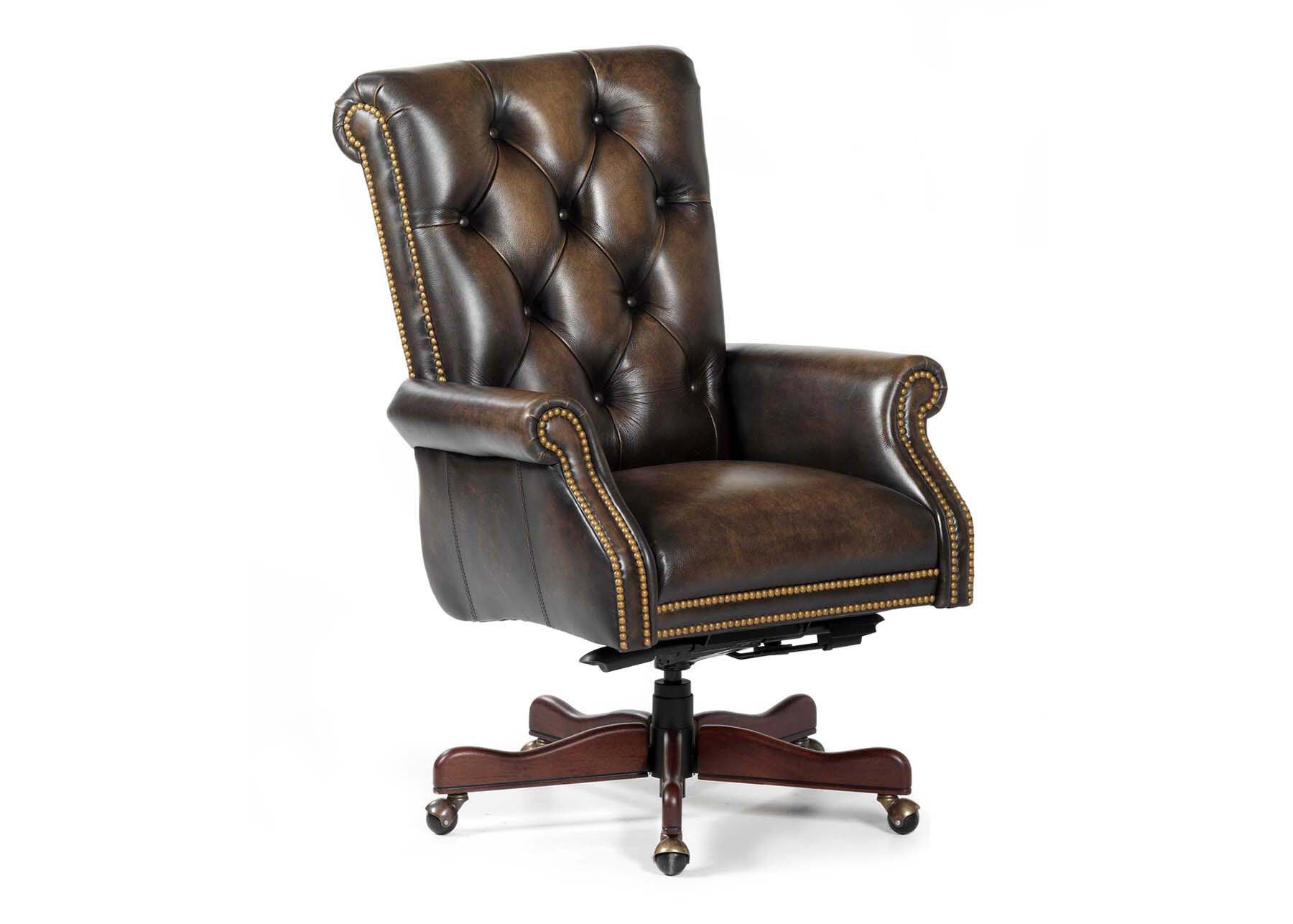 Maitland-Smith Kramer Swivel Tilt Desk Chair RA114ST-WIP-CAR