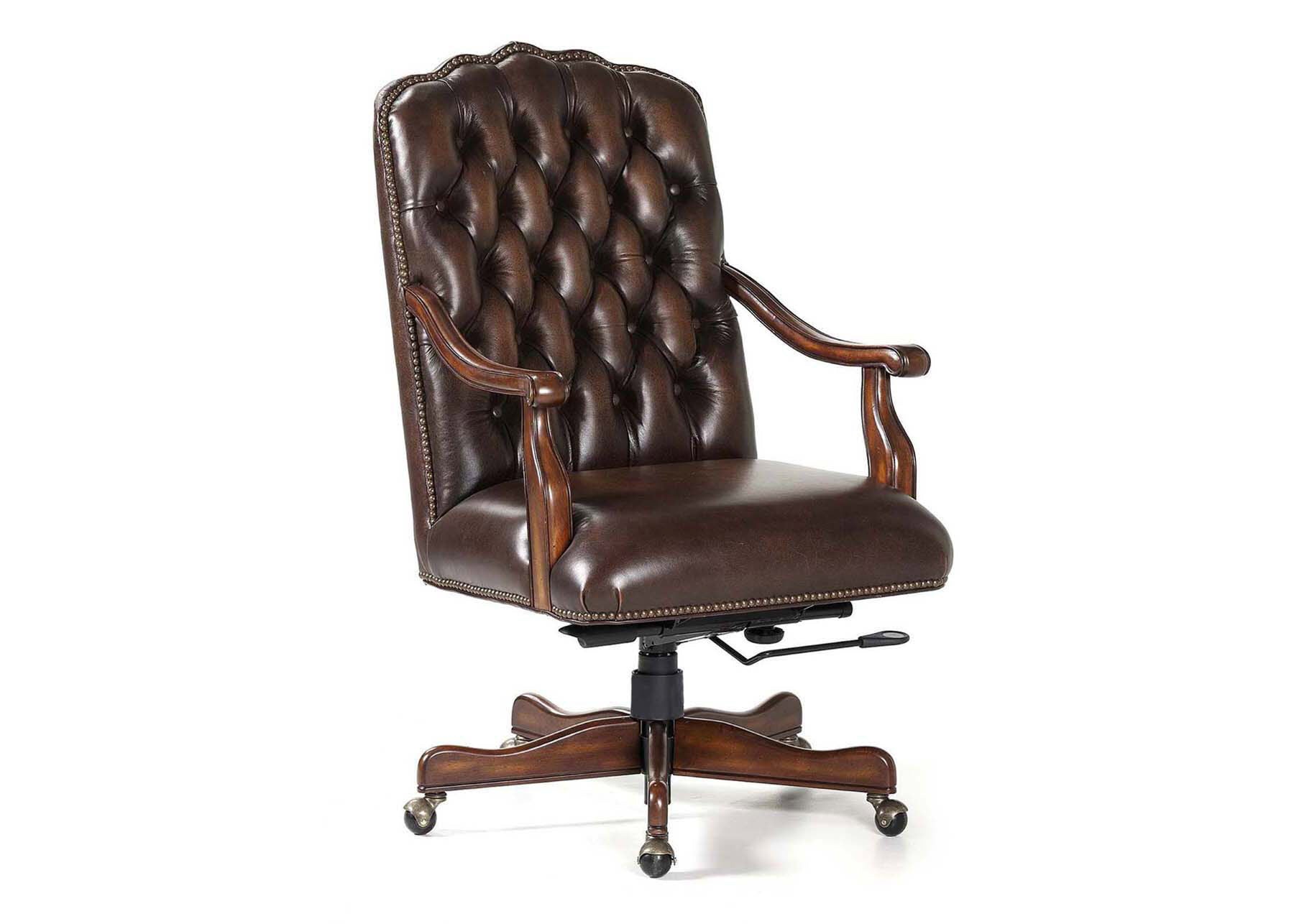 Maitland-Smith Johnson Swivel Tilt Desk Chair RA116ST-BRI-BAR