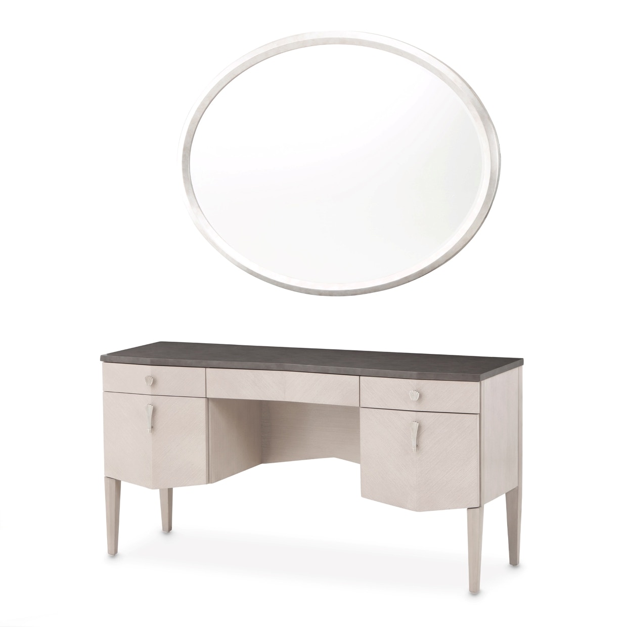 Michael Amini Furniture Vanity with Mirror 9091058VAN2-823