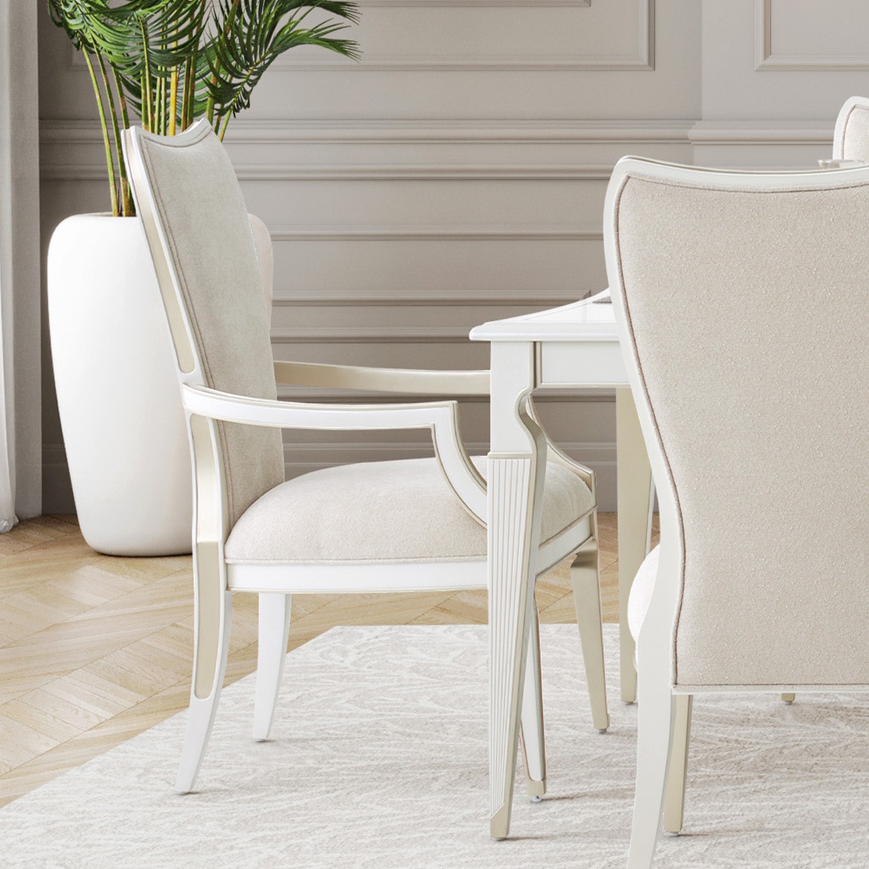 Michael Amini Furniture Dining Arm Chair 9089004-112
