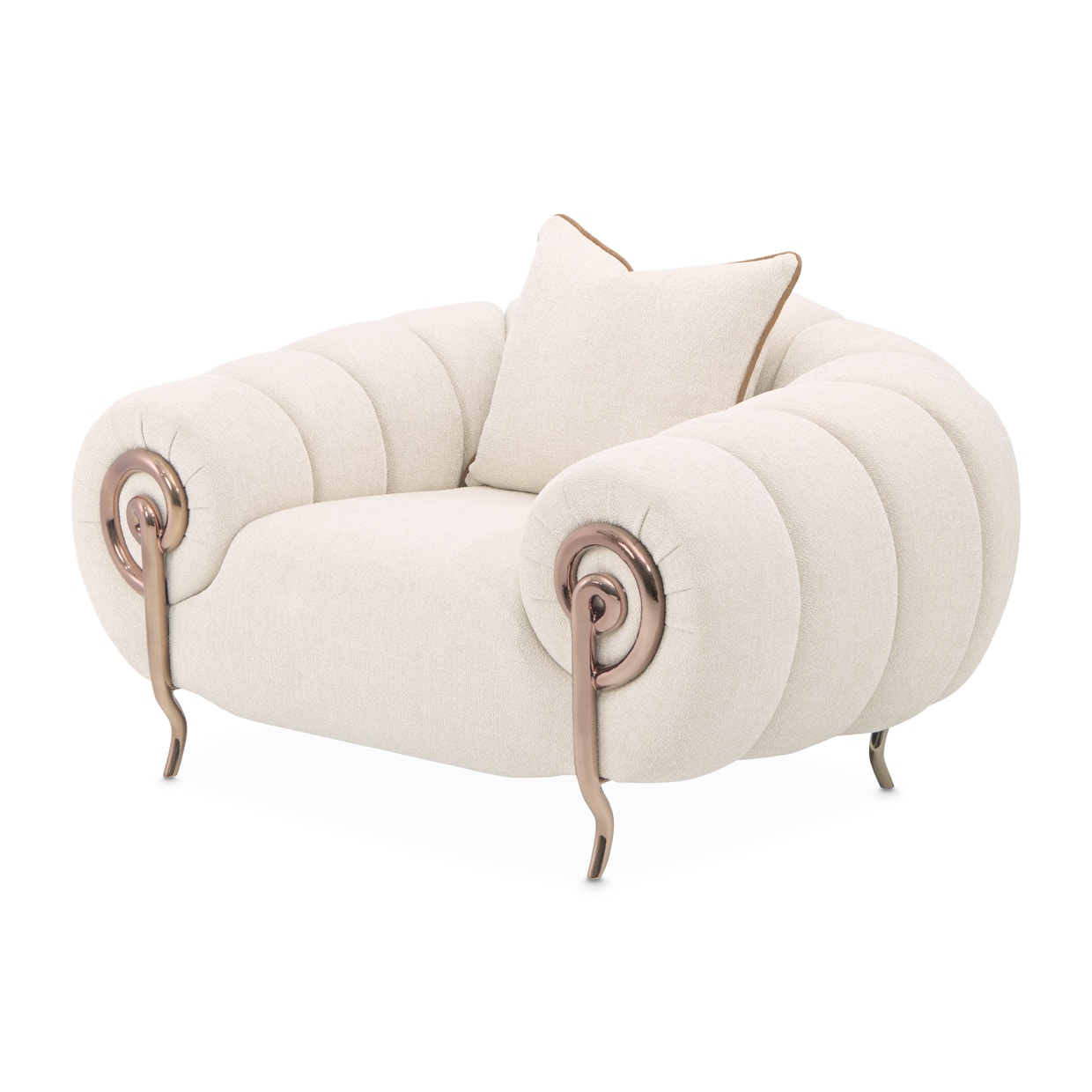 Michael Amini Furniture Matching Chair Dark Bronze LFR-CLCH835-LTE-835