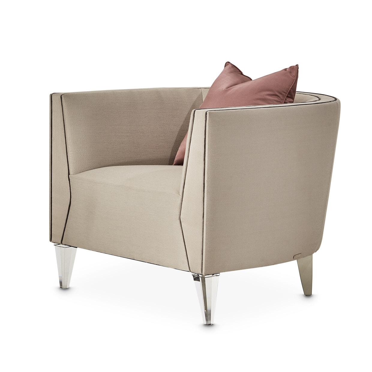 Michael Amini Furniture Linea Matching Chair NLRU-LNEA835-MTL-823