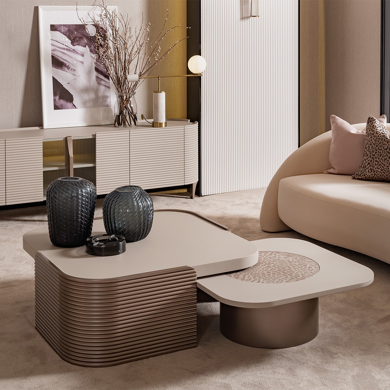 Michael Amini Furniture Short Cocktail Table LFR-MDRM204-142