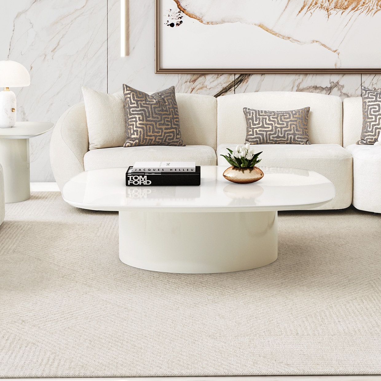 Michael Amini Furniture Cocktail Table LFR-MTRX201-108