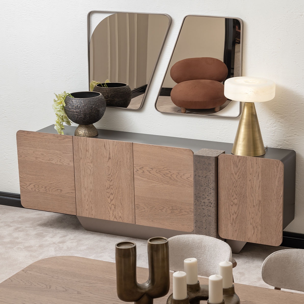 Michael Amini Furniture Console Table LFR-BSTL223-226