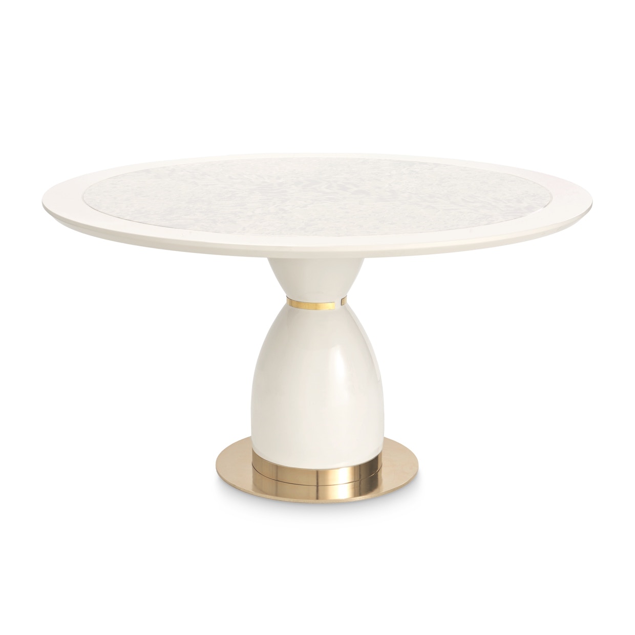 Michael Amini Furniture Round Dining Table LFR-LSBN001-140